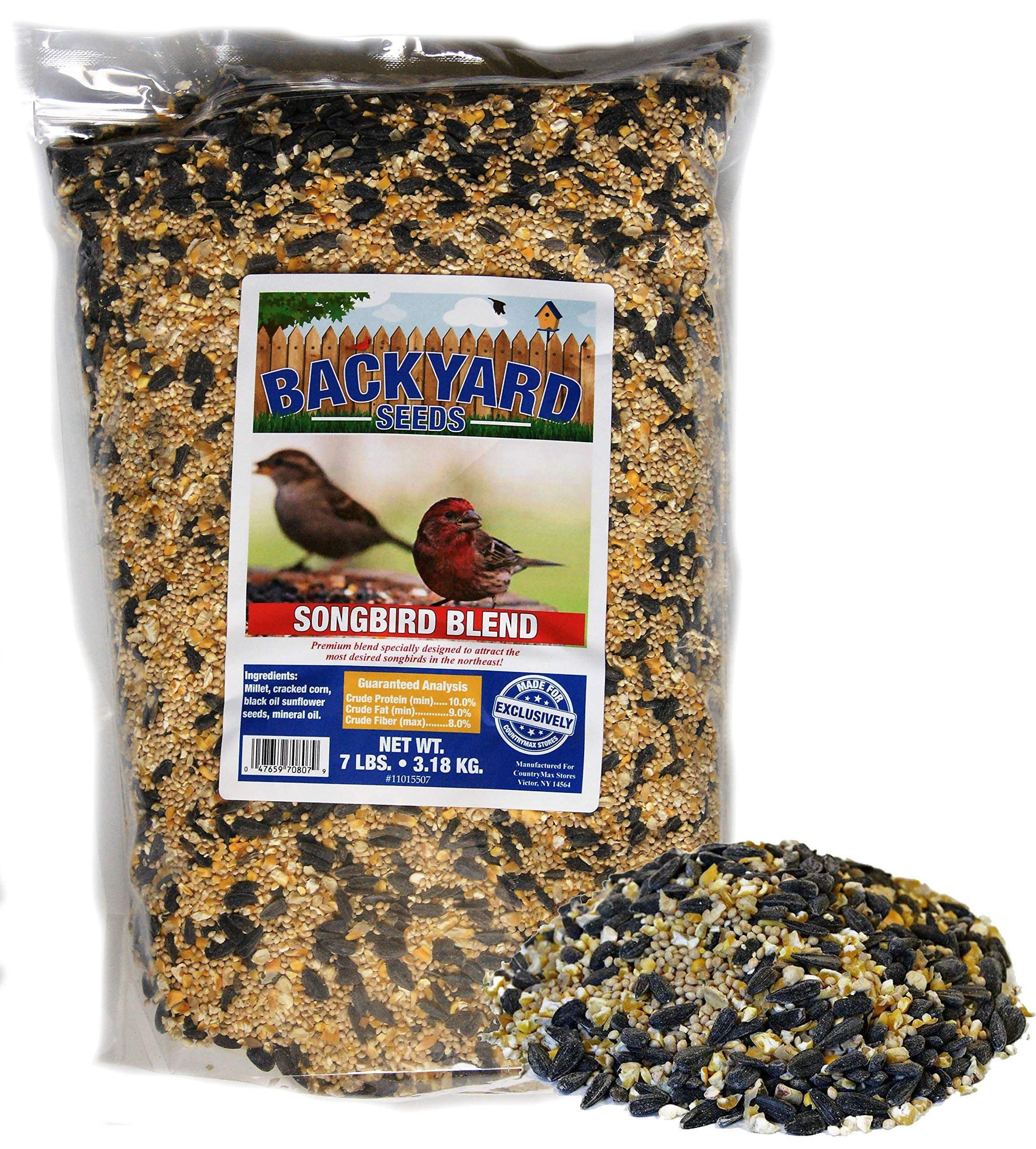 Backyard Seeds Songbird Blend Bird Seed Great Variety (14 Pounds)