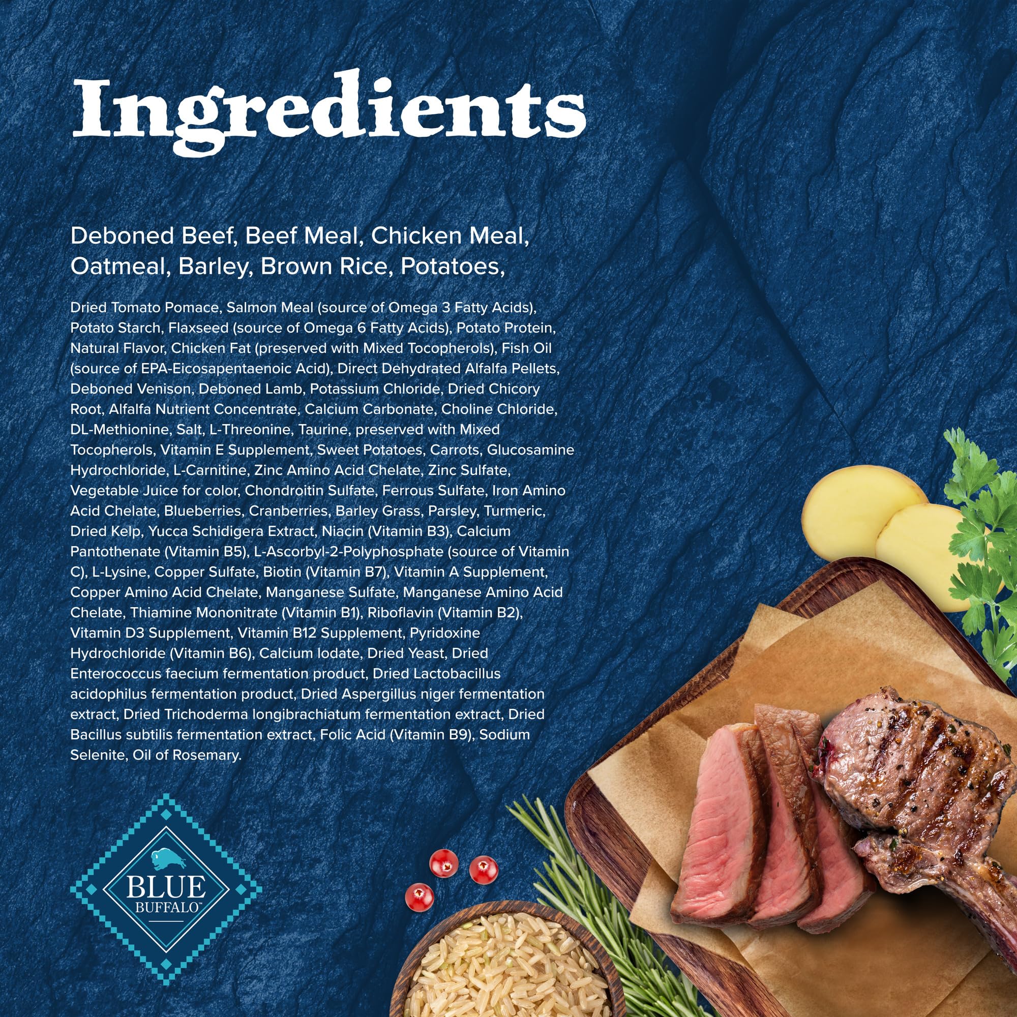 Blue Buffalo Wilderness Rocky Mountain Recipe High-Protein Healthy Weight Adult Dry Dog Food, Made in The USA with Natural Ingre