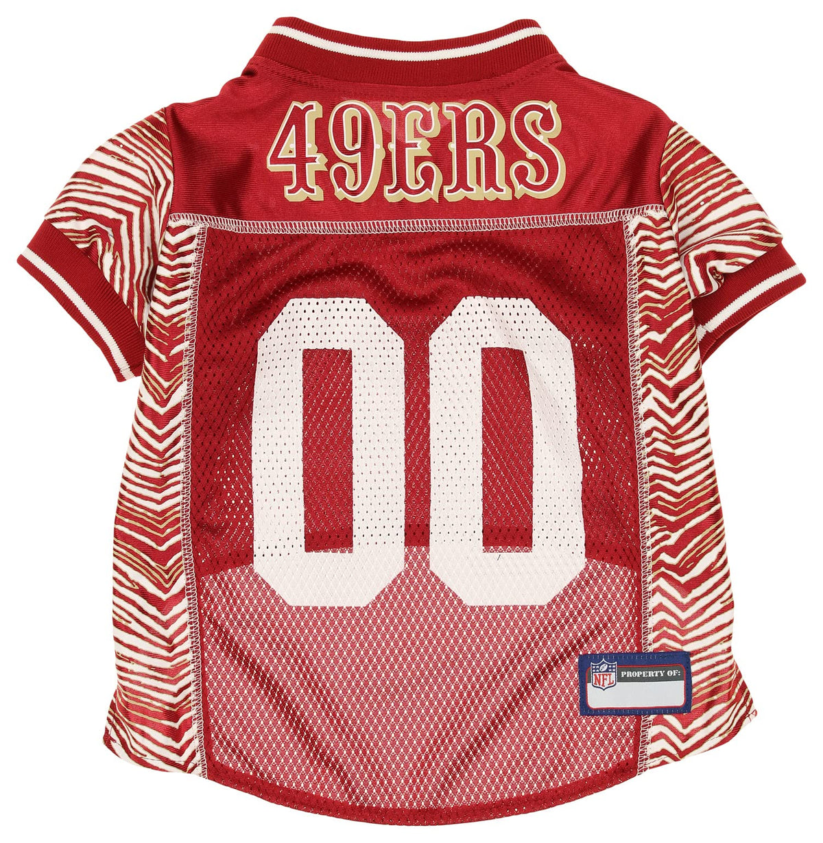 Zubaz X Pets First Nfl San Francisco 49Ers Jersey For Dogs & Cats, Large