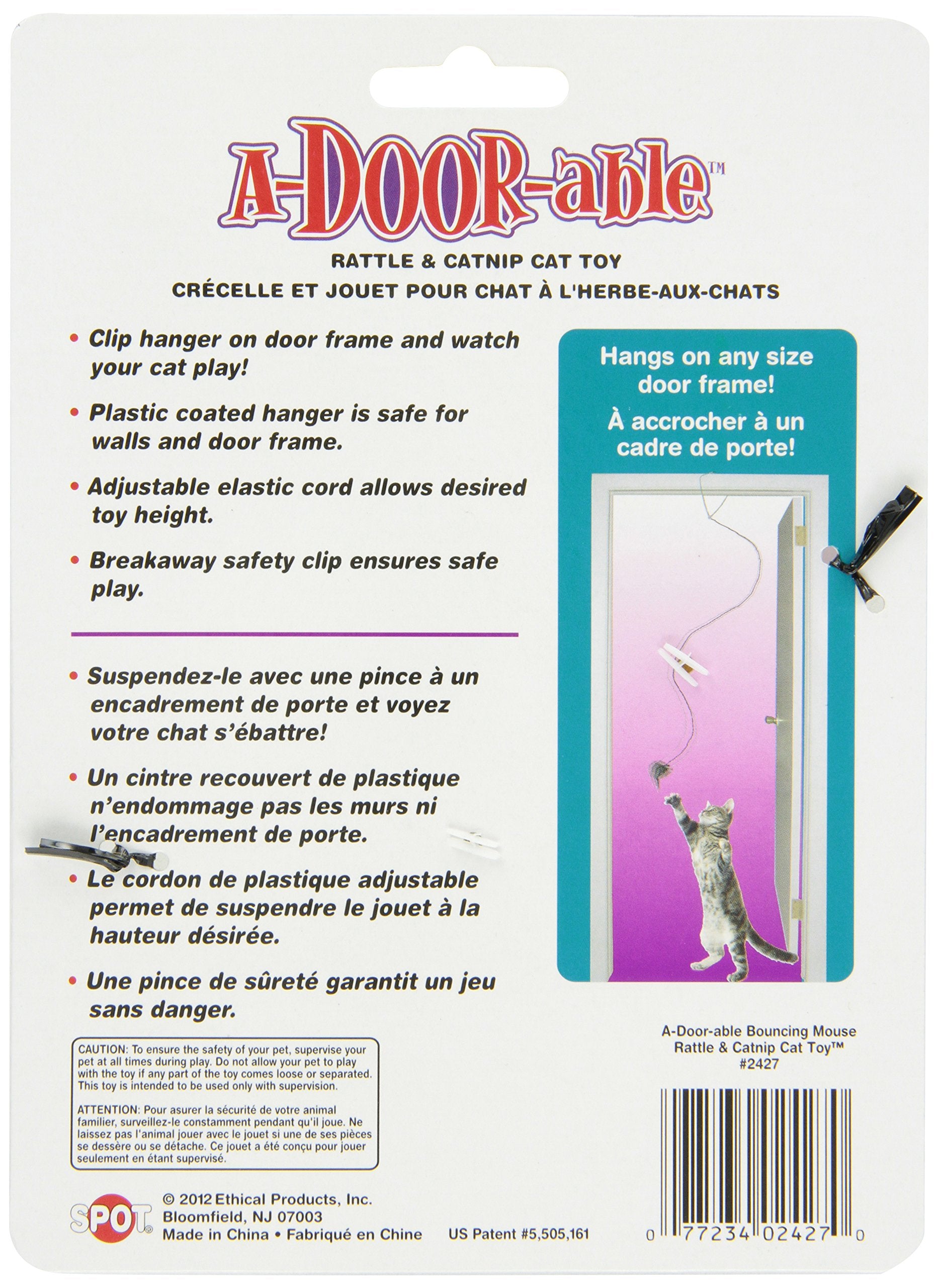 Ethical - Spot A-Dorable Bouncing Mouse Fur Cat Toy