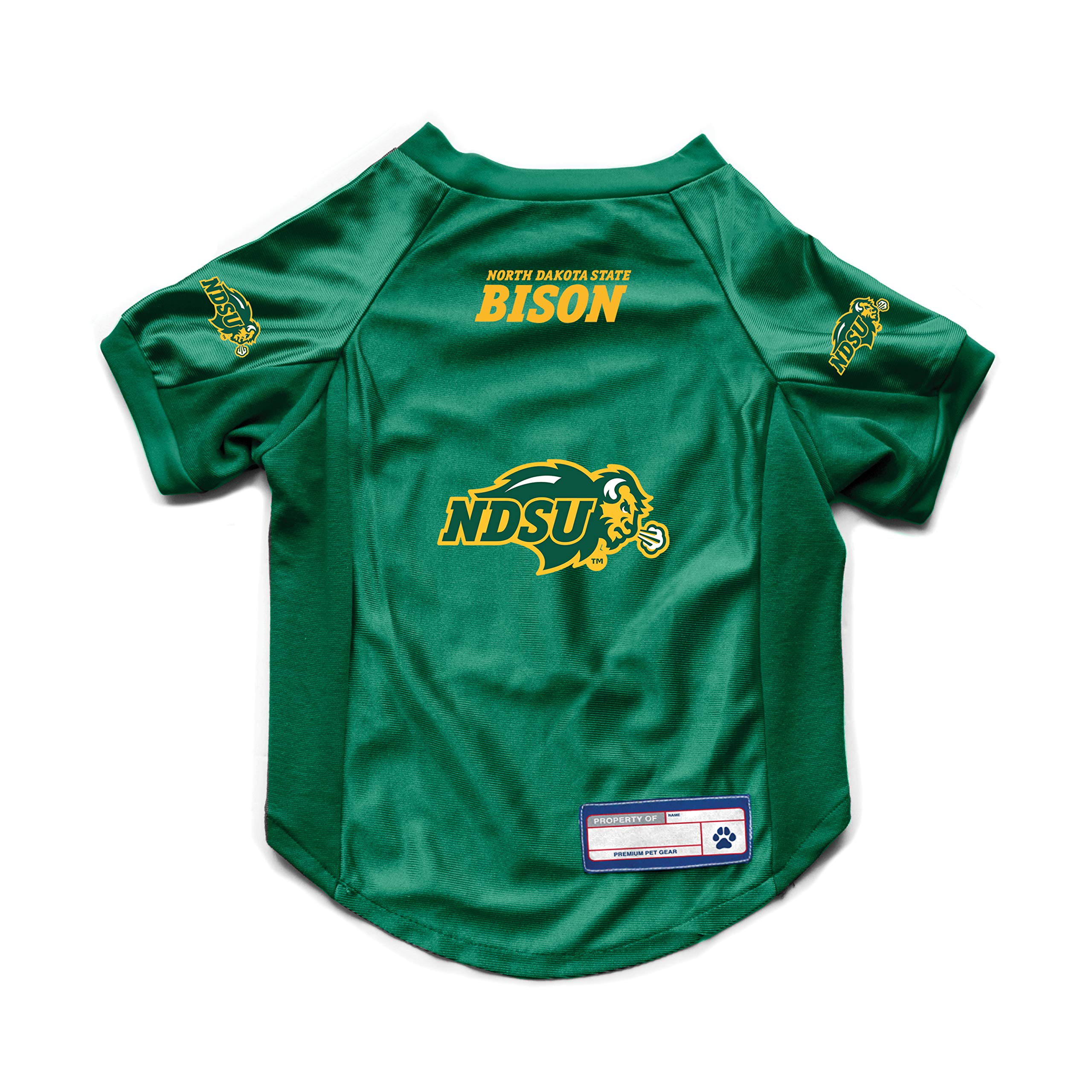 Littlearth North Dakota State Bison NCAA Stretch Pet Jersey