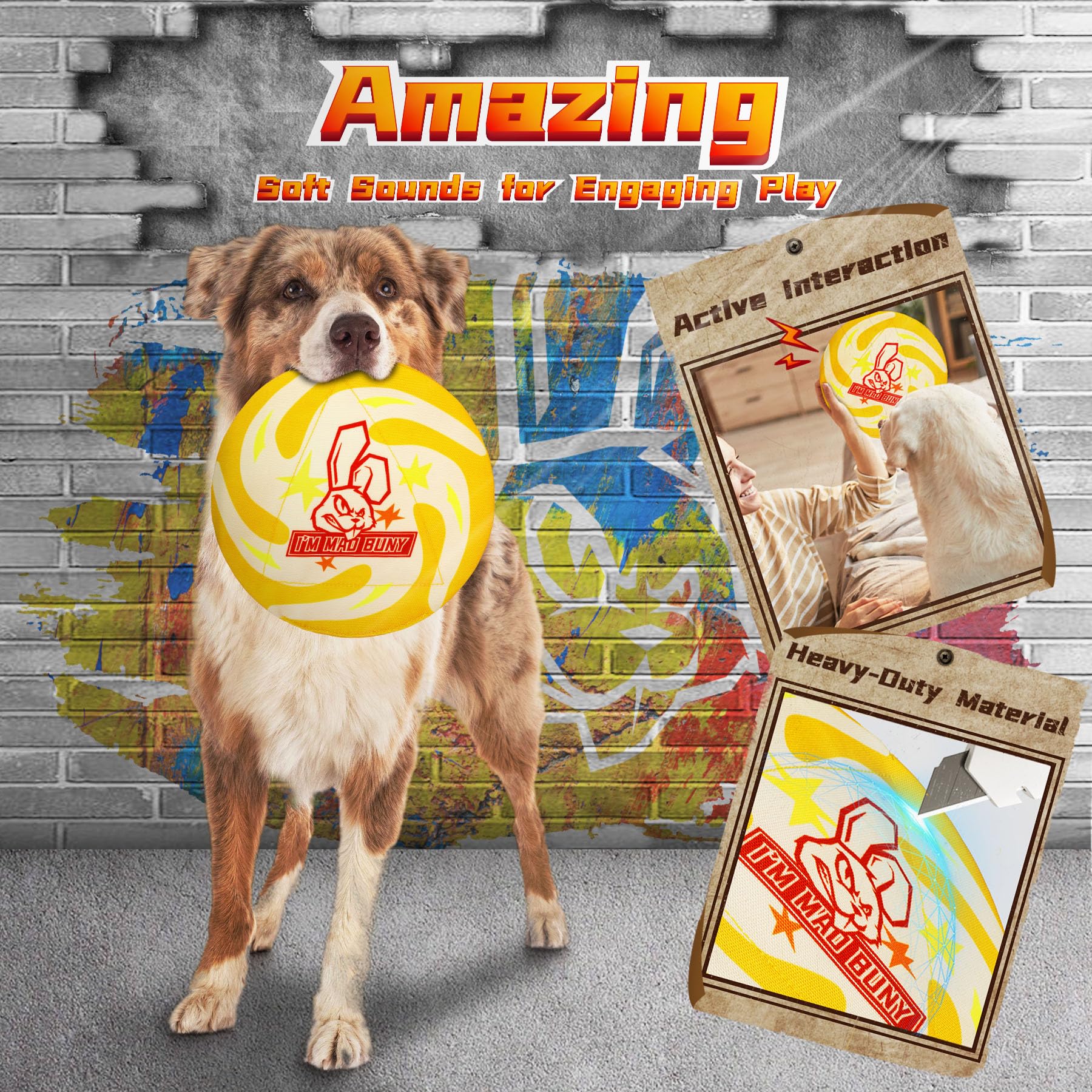 Immadbuny Heavy Duty Various Dog Chew Toys For Aggressive Chewers, 9 Pack Indestructible Large Dog Toy Include Tug Chew & Rope T