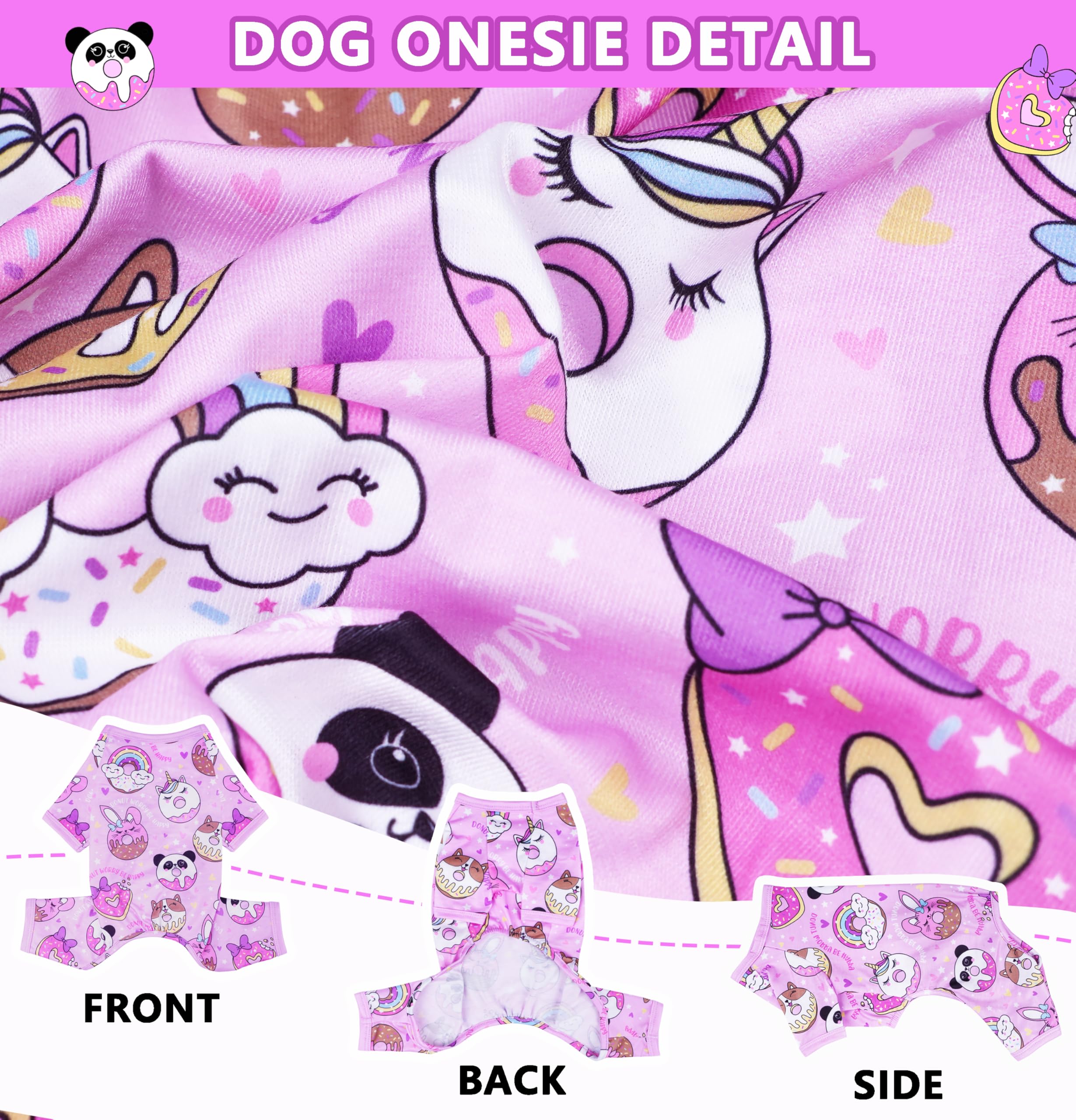 Dog Pjs Xs~Xxl Small Medium Dog Clothes Cute Puppy Pajamas Doggie Onesie For Summer Bright Patterns Pet Clothes Cat Onesie 4-Leg