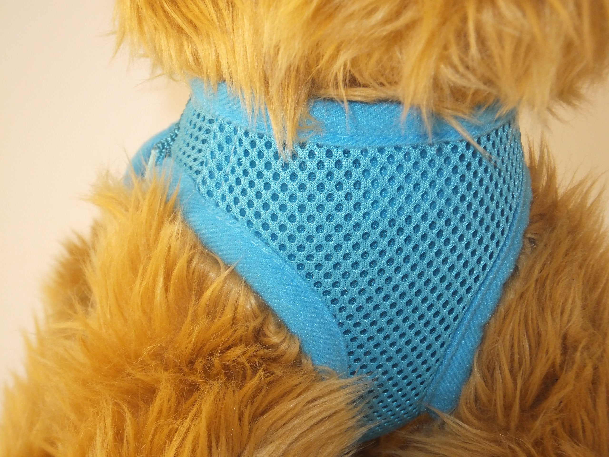 Snazzi Pet Soft Mesh Comfy Step in Dog Vest Harness Tiny XS Small Med Dogs 2-16 lbs Teacup Mini Puppy (Sky Blue, XL 17.5''-19.5'