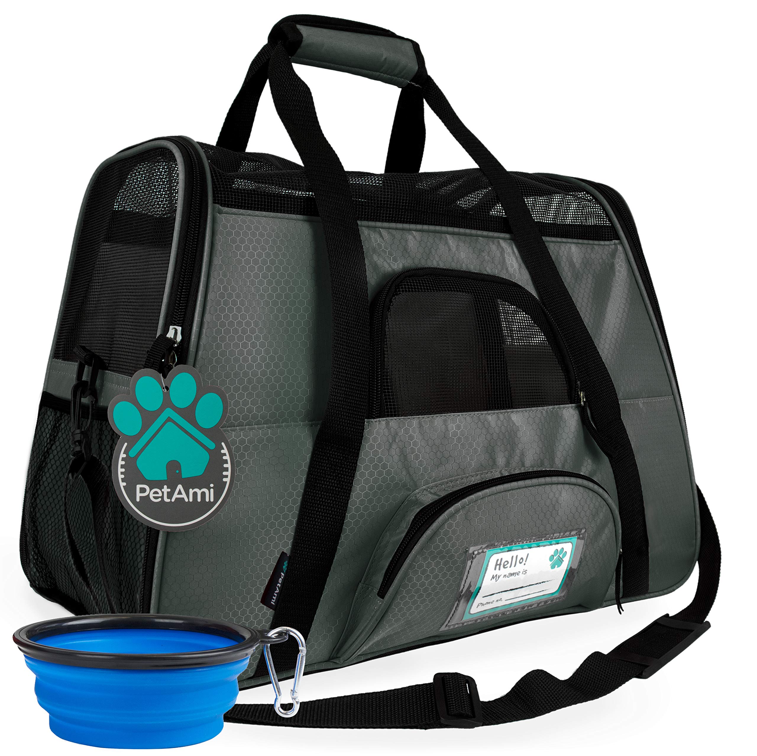 Petami Airline Approved Pet Carrier For Cat, Soft Sided Dog Carrier For Small Dogs, Cat Travel Supplies Accessories Indoor Cats,