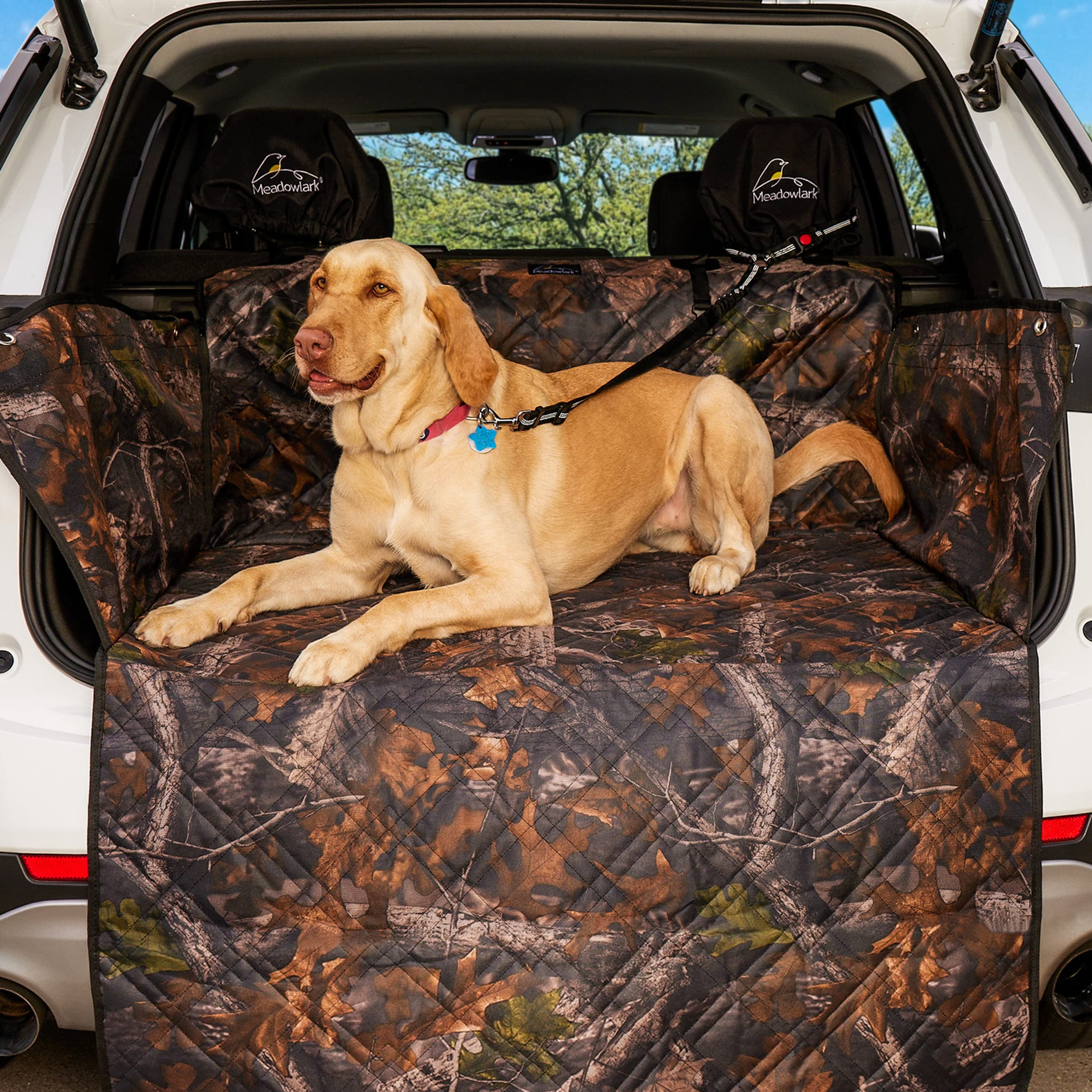 Meadowlark Premium Suv Cargo Liner For Dogs, Waterproof Pet Cargo Cover With Bumper Flap Protector, Durable Non-Slip, Universal 