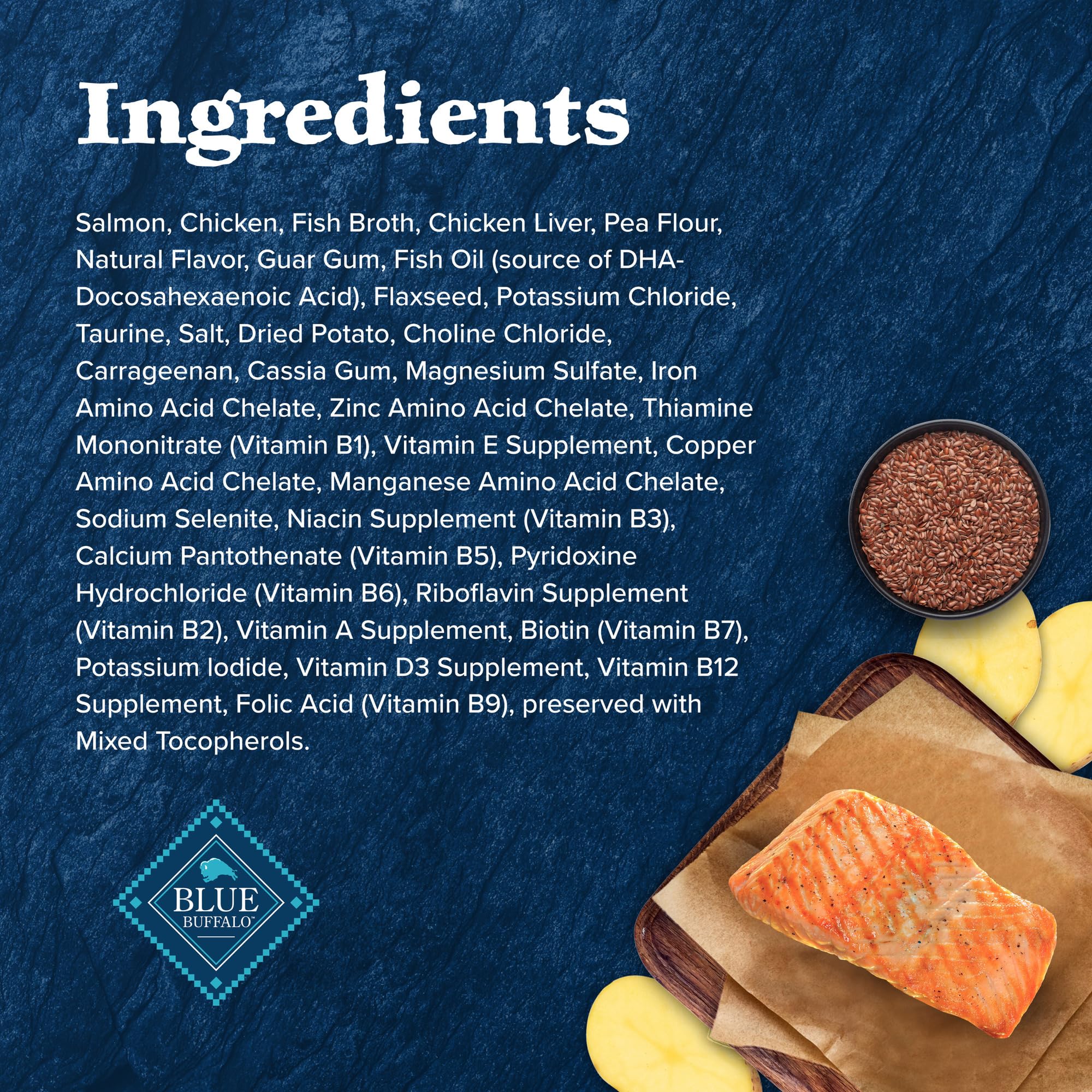 Blue Buffalo Wilderness Natural High Protein Grain Free Salmon Pate Wet Food for Kittens, 3 oz., Case of 24