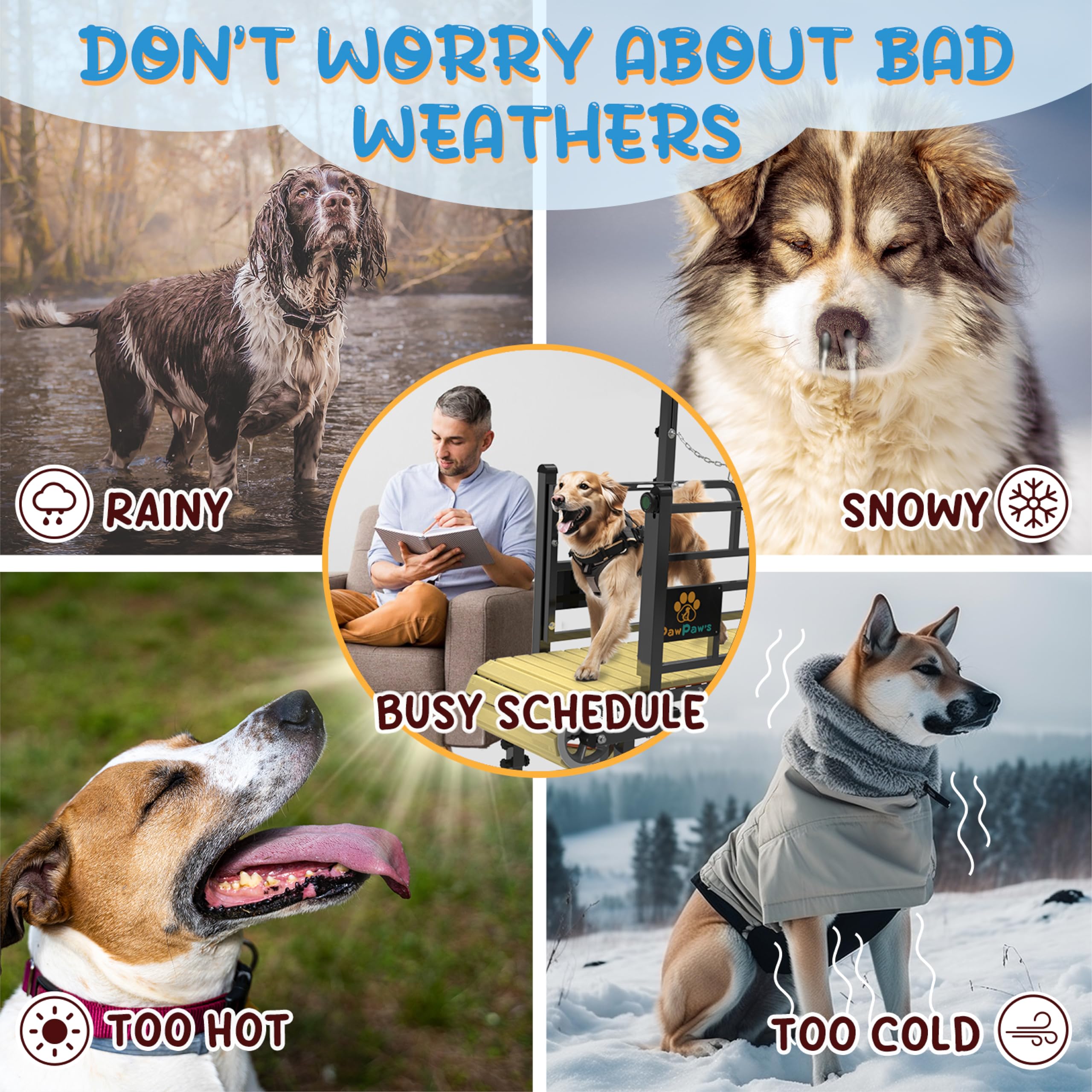 Pawpaw'S Dog Treadmill For Large Dogs, Medium Dogs With Brake. Dog Slatmill For Healthy & Fit Dog Life, Dog Treadmill For Indoor