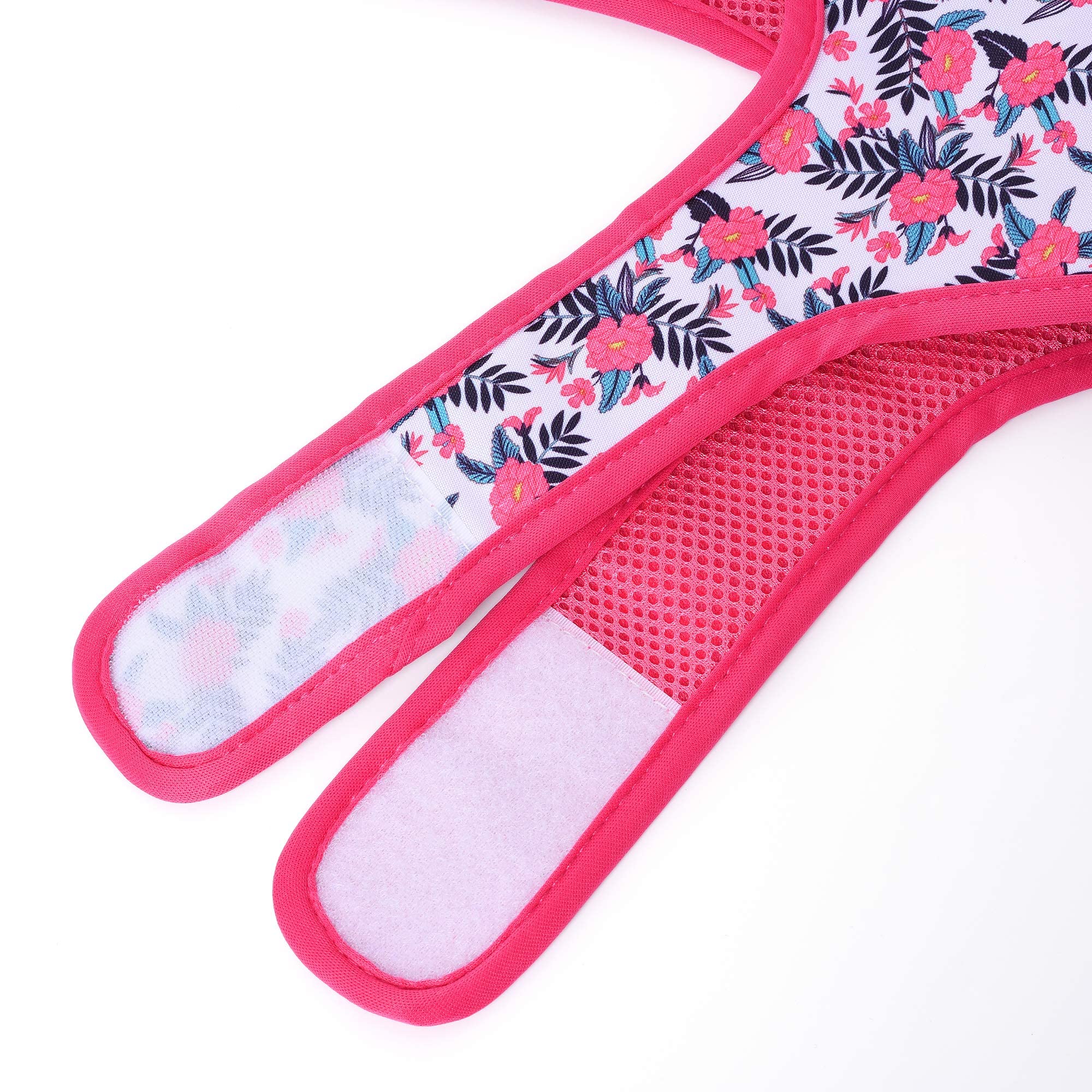 Mile High Life | Easy Get On Air Mesh Vest Harness | Spring Floral Collection | Adjustable Easy Closures Both Neck And Chest |20 Lbs Small Dogs & Cats | Peony | Xs Chest Size (14'-16')