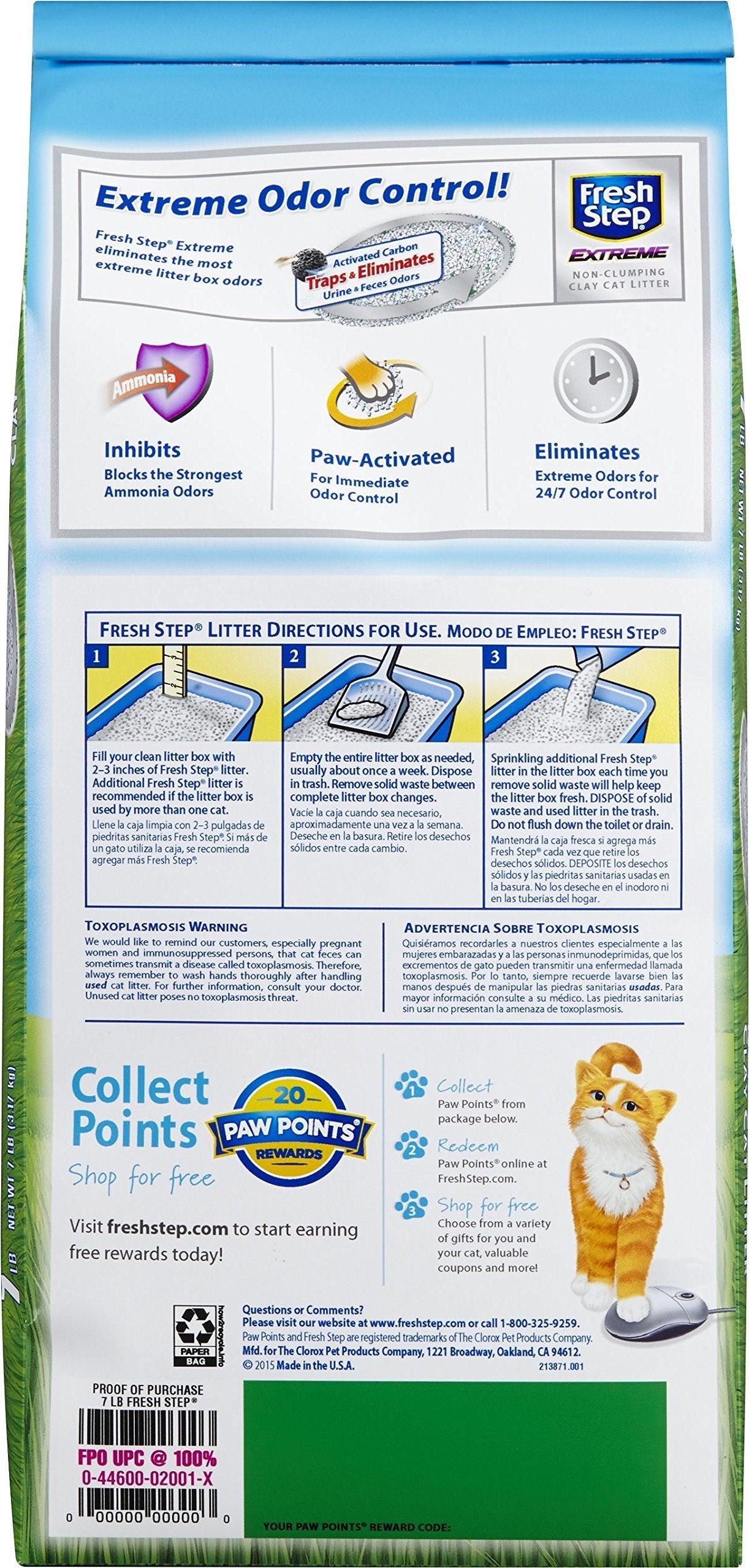 Fresh Step Non Clumping Cat Litter With Febreze Freshness, With 7-Day Odor Control, 7 lb. Bag