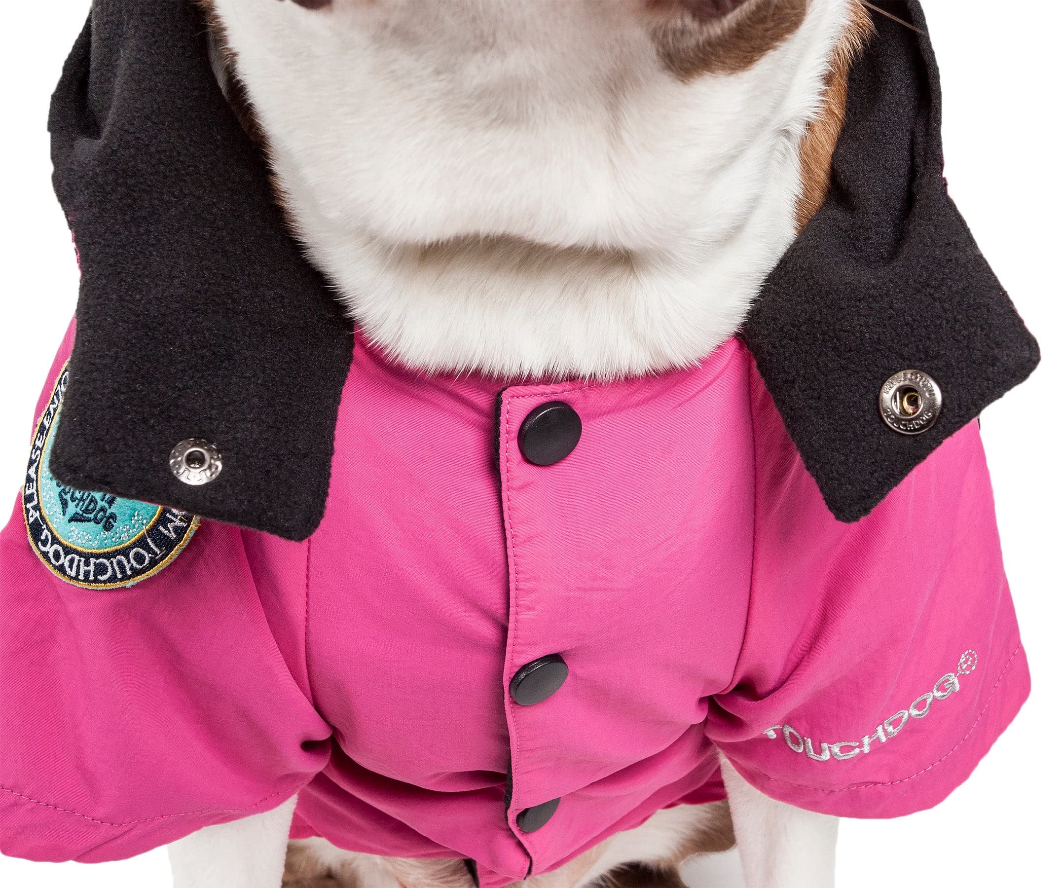 Touchdog Mount Pinnacle Pet Ski Jacket, X-Small, Pink
