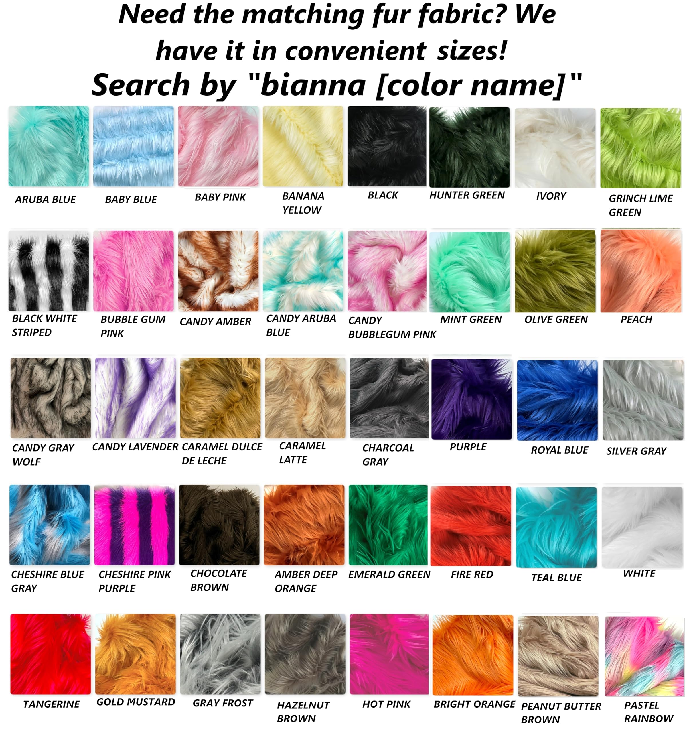 Bianna Creations Long Faux Fur Animal Luxury Tail, Cosplay, Anime Lover, Costume Dress Up Pet Play Furry Super Soft Accessory (3