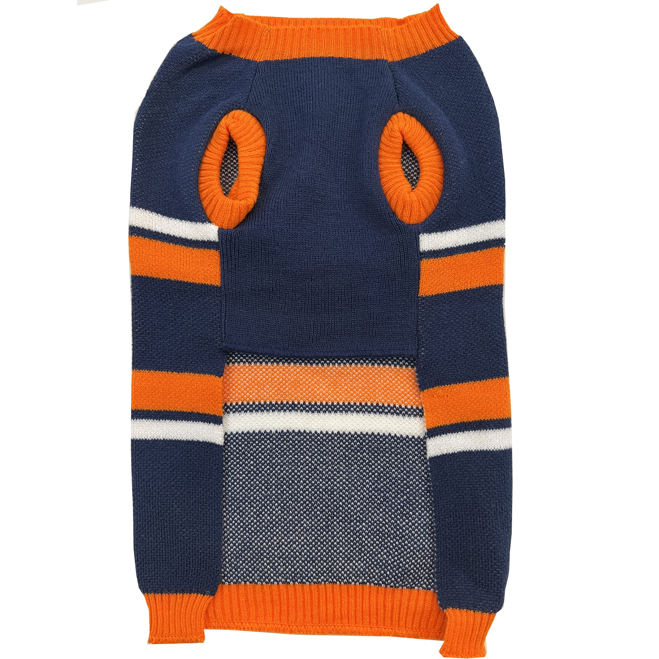 Nfl Denver Broncos Dog Sweater, Size Extra Large. Warm And Cozy Knit Pet Sweater With Nfl Team Logo, Best Puppy Sweater For Larg