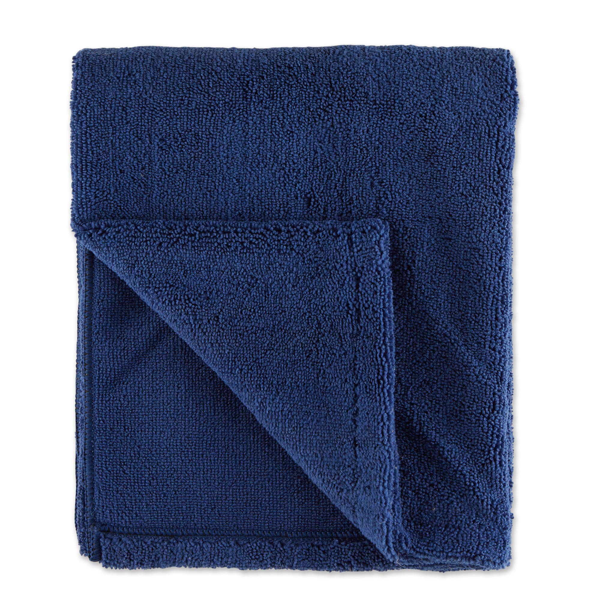 Bone Dry Navy Embroidered Paw Pet Towel