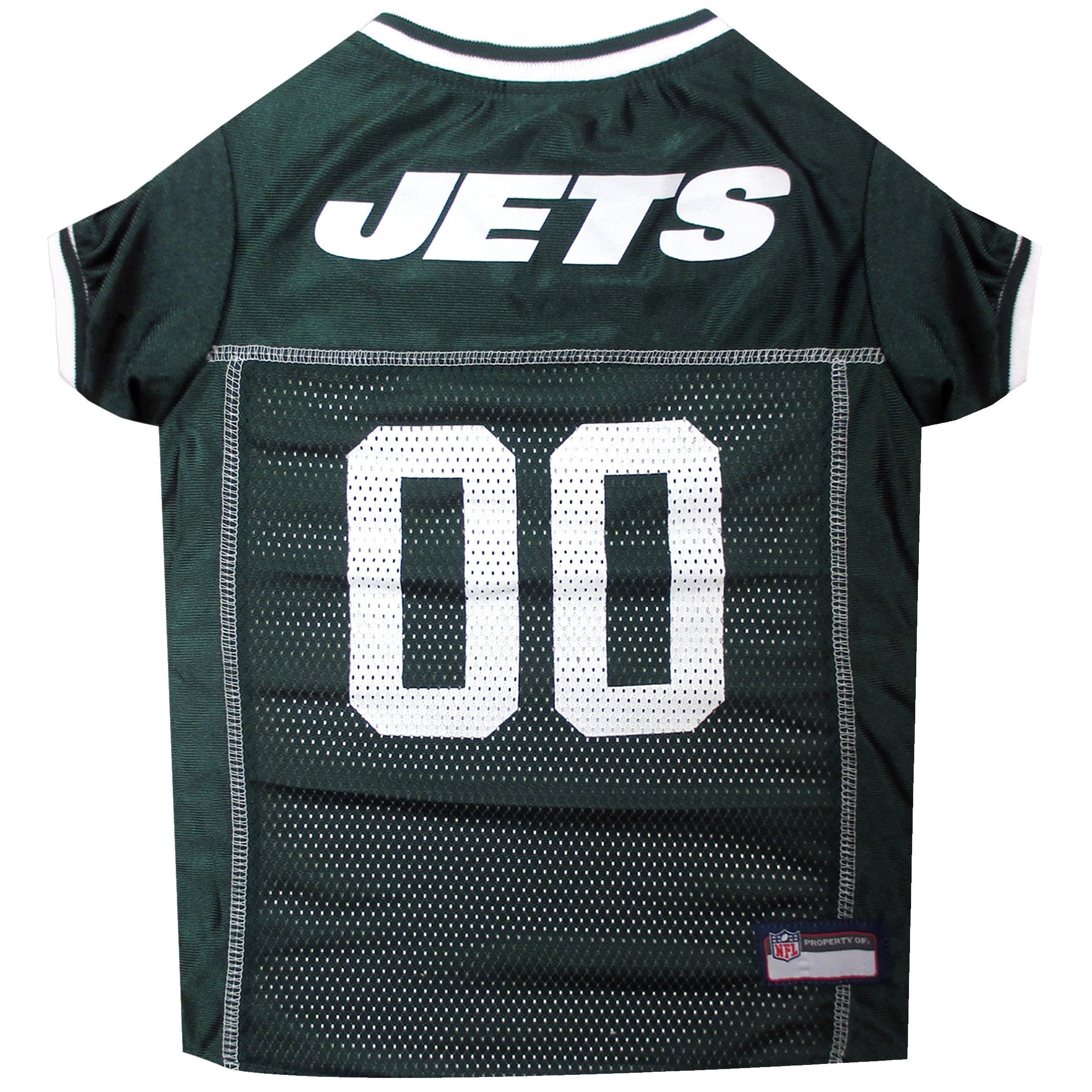 Nfl New York Jets Dog Jersey, Size: Large. Best Football Jersey Costume For Dogs & Cats. Licensed Jersey Shirt