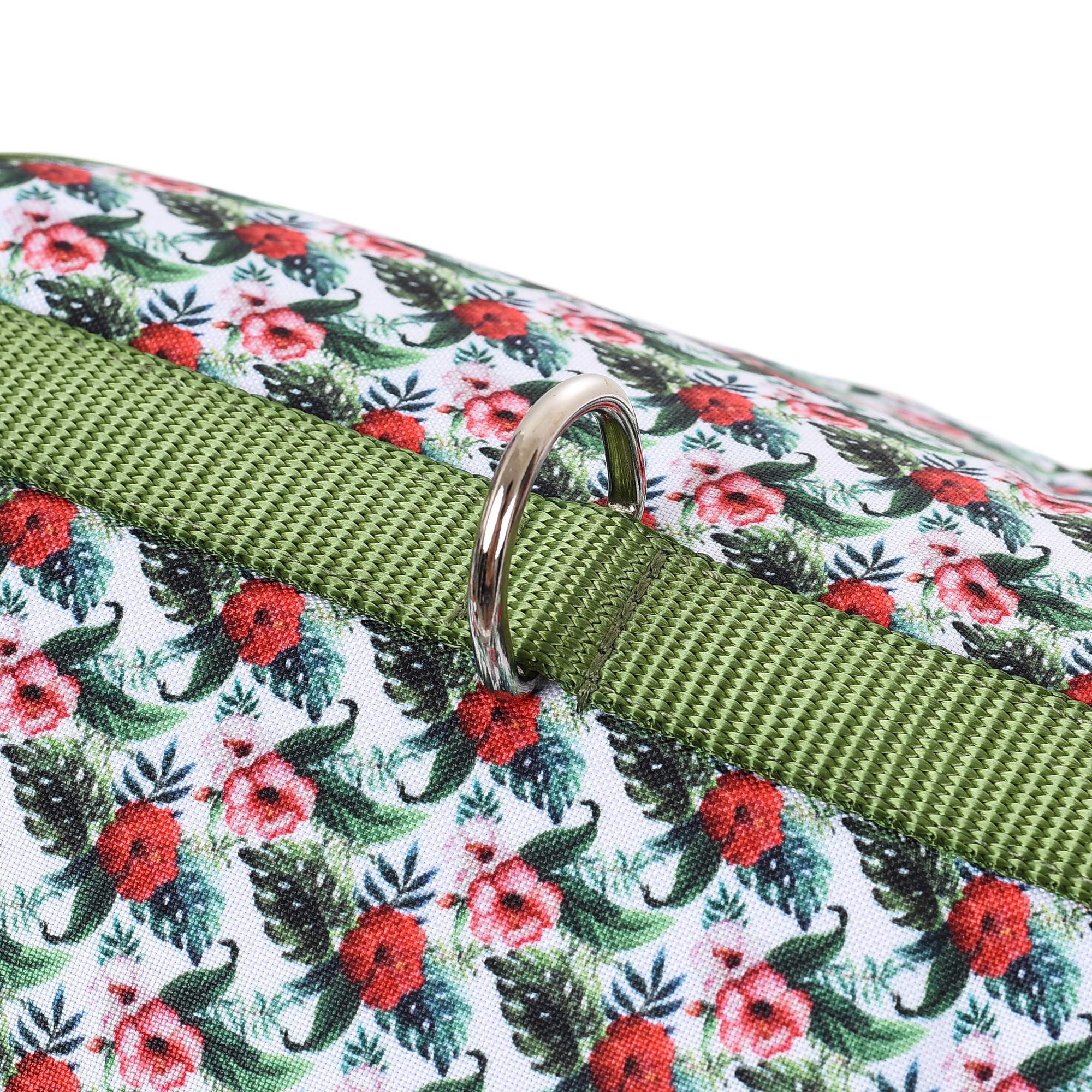 Mile High Life | Easy Get On Air Mesh Vest Harness | Spring Floral Collection | Adjustable Easy Closures Both Neck And Chest |20 Lbs Small Dogs & Cats | Wild Rose | M Chest Size (18'-20')