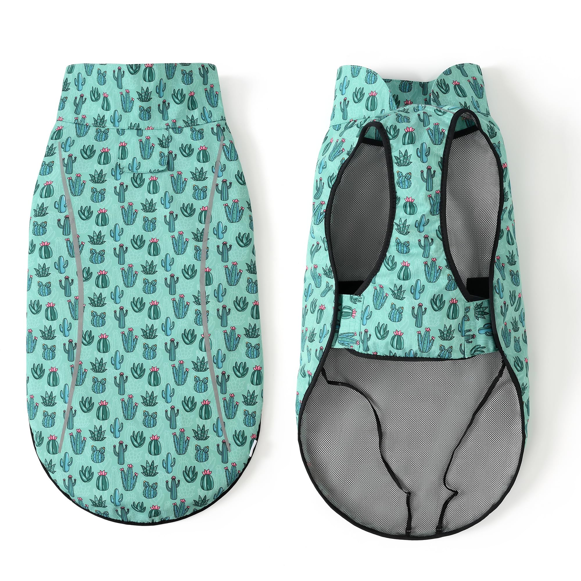 Mile High Life | Dog Raincoat | Adjustable Water Proof Pet Clothes | Lightweight Rain Jacket with Reflective Strip | Easy Step i