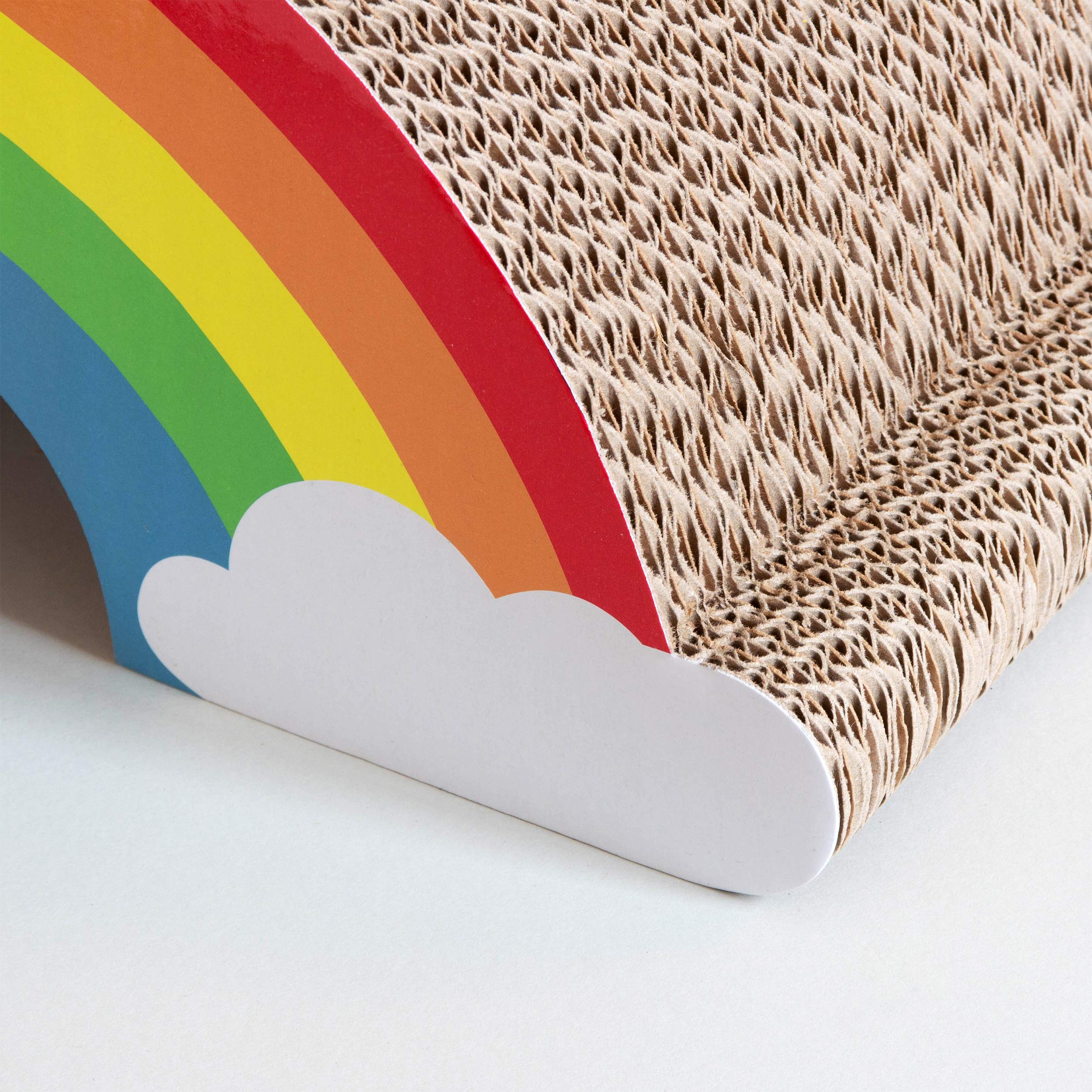 Suck Uk - Cat Scratching Rainbow | Cardboard Cat Scratcher | Scratch Post | Kitten Toys | Cats Activity Accessories | Kitten Scr