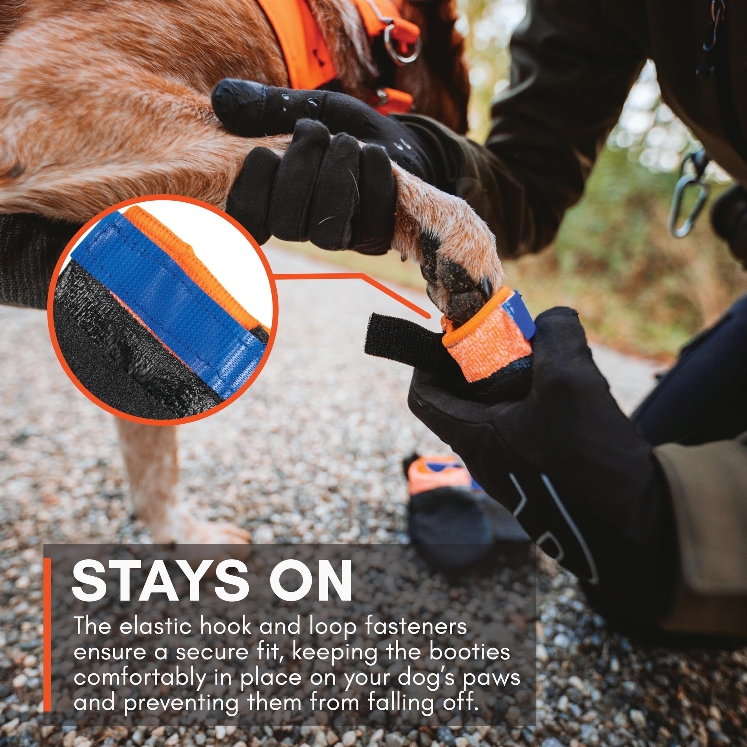 Non-Stop Dogwear Protector Booties, 4-Pack Of Dog Booties For Hot Pavement And Rough Surfaces With Anti-Slip, Waterproof And Com