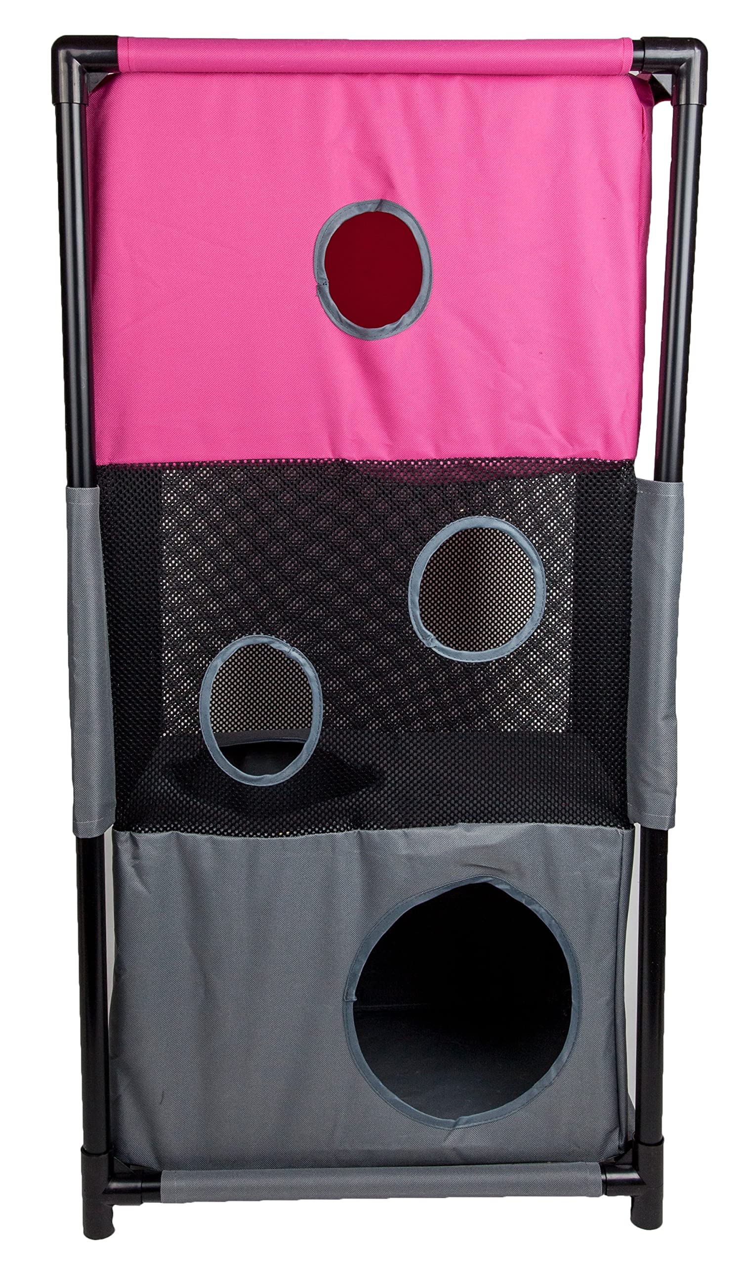 Pet Life Cat House, Pink/Grey