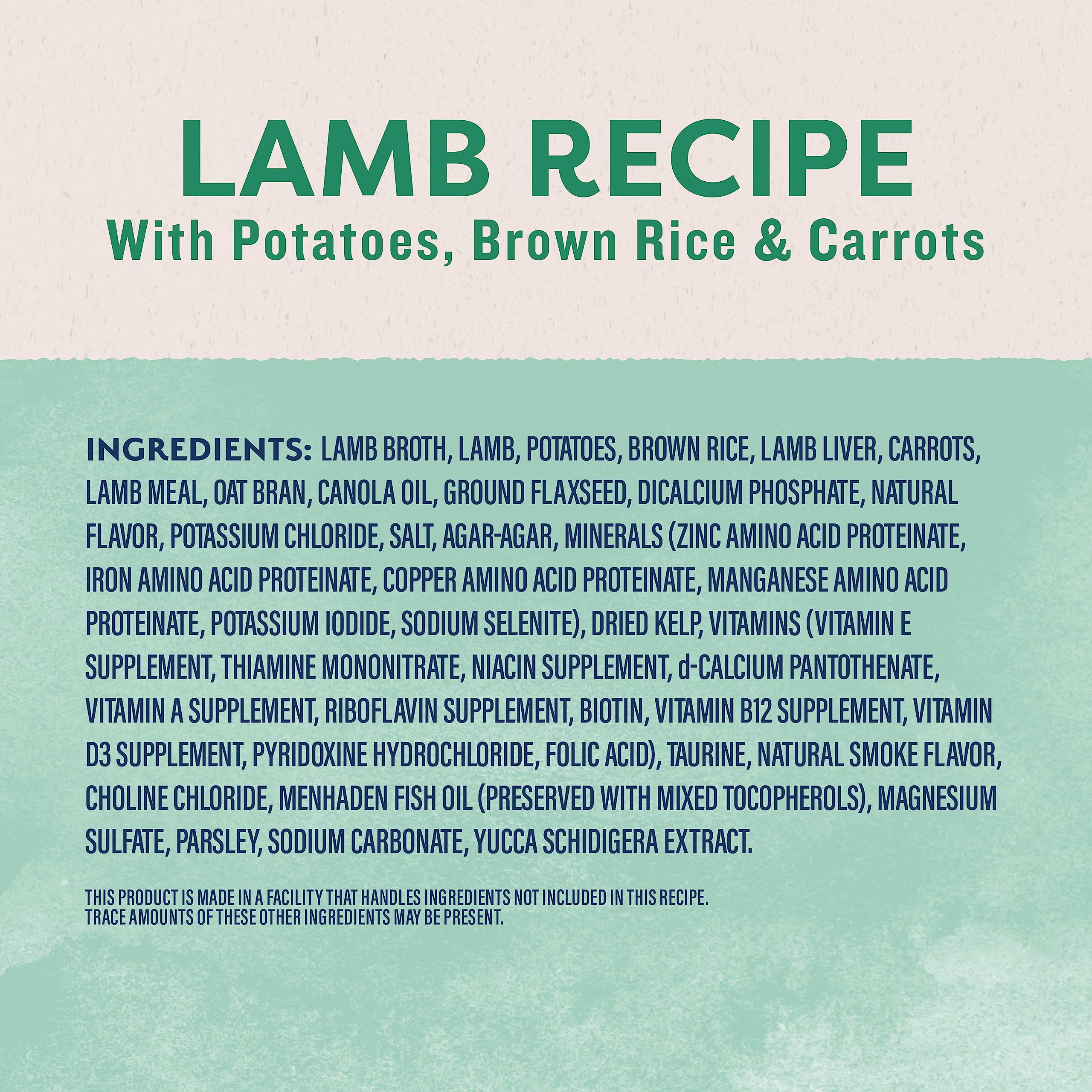 Natural Balance Original Ultra Adult Wet Dog Food, Lamb Recipe with Potatoes, Brown Rice & Carrots, 13 Ounce Can (Pack of 12)