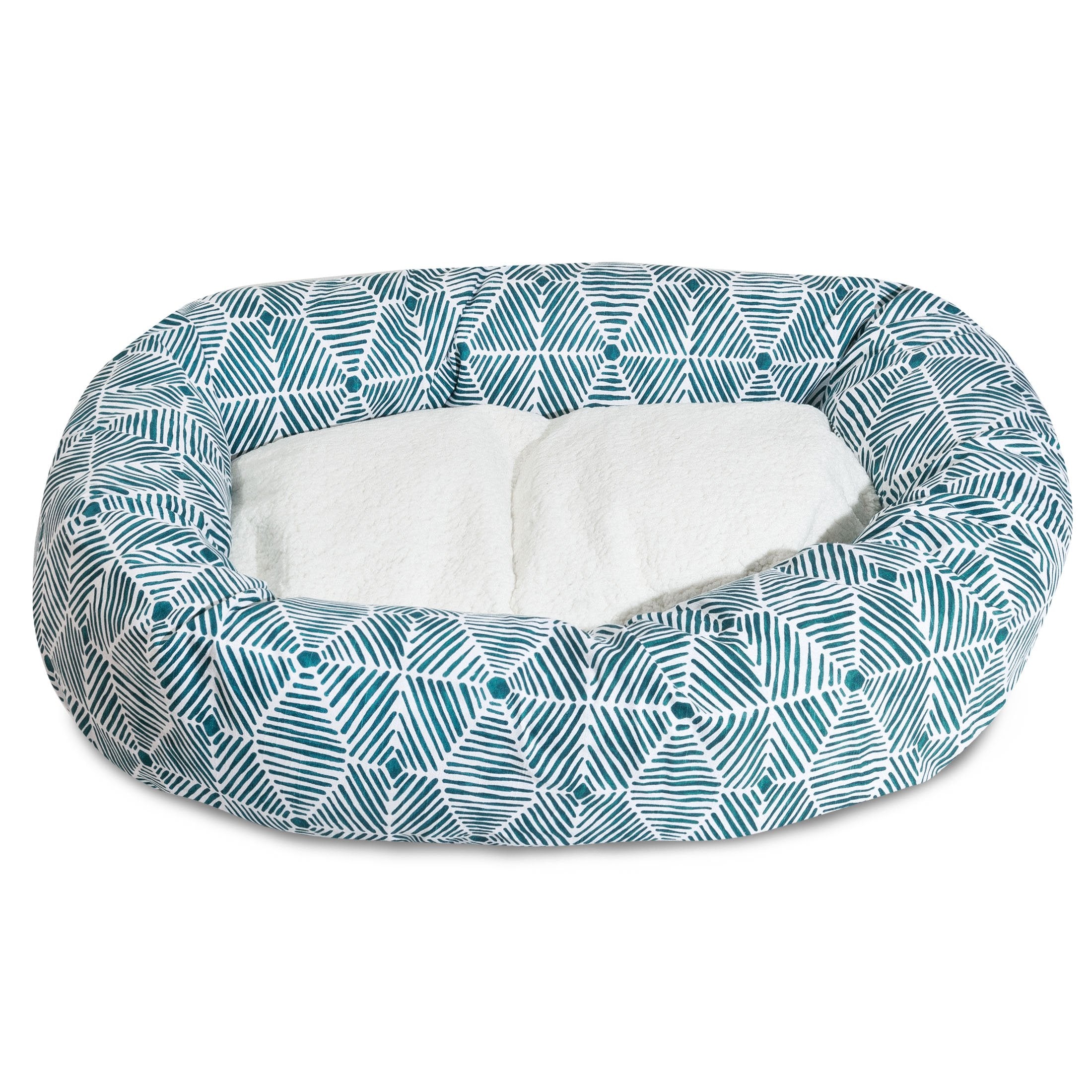 Majestic Pet 40' Charlie Emerald Sherpa Bagel Bed