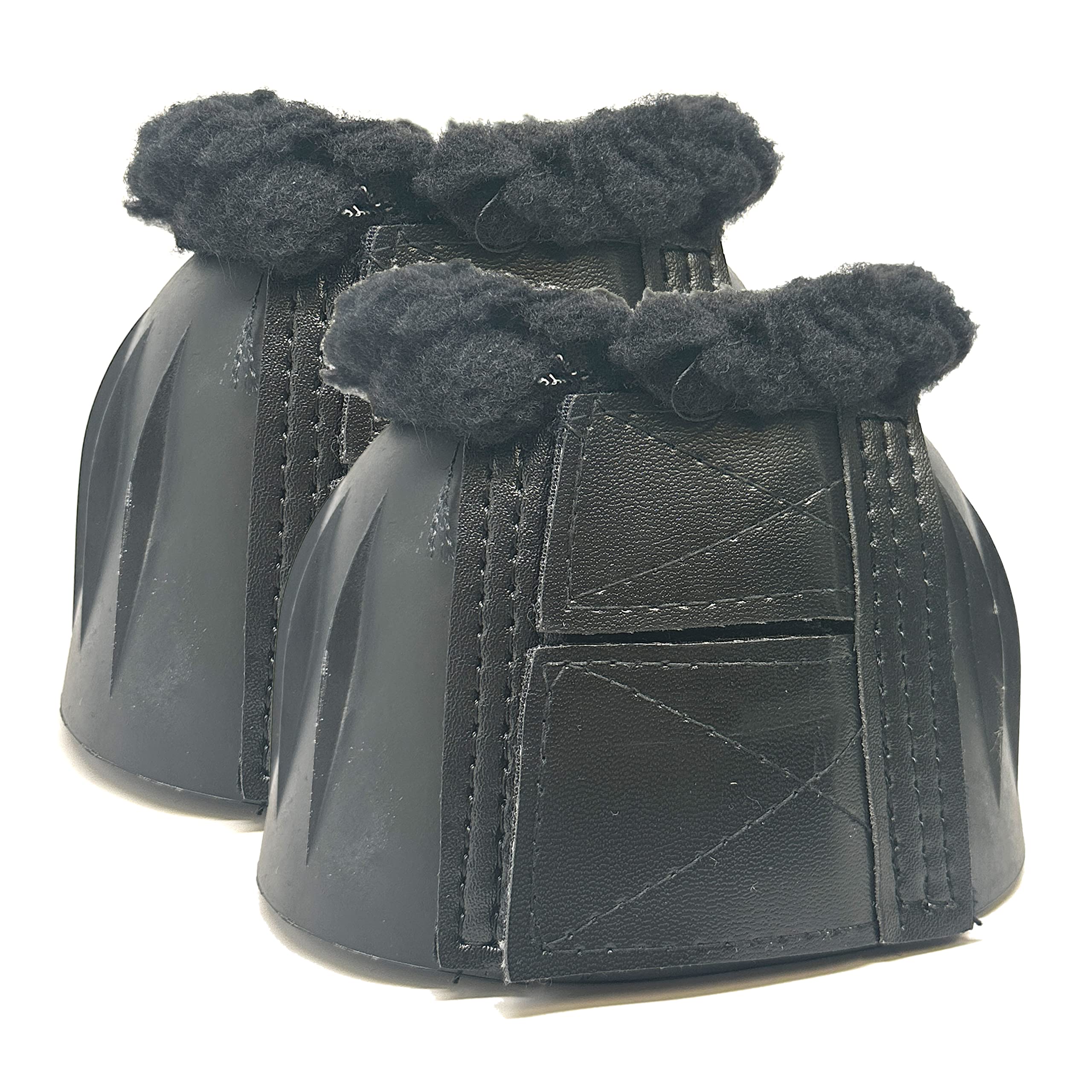 Professional'S Choice Fleece Rear Open Rubber Boots | Hook & Loop Closure | Sold In Pairs | X-Large Black