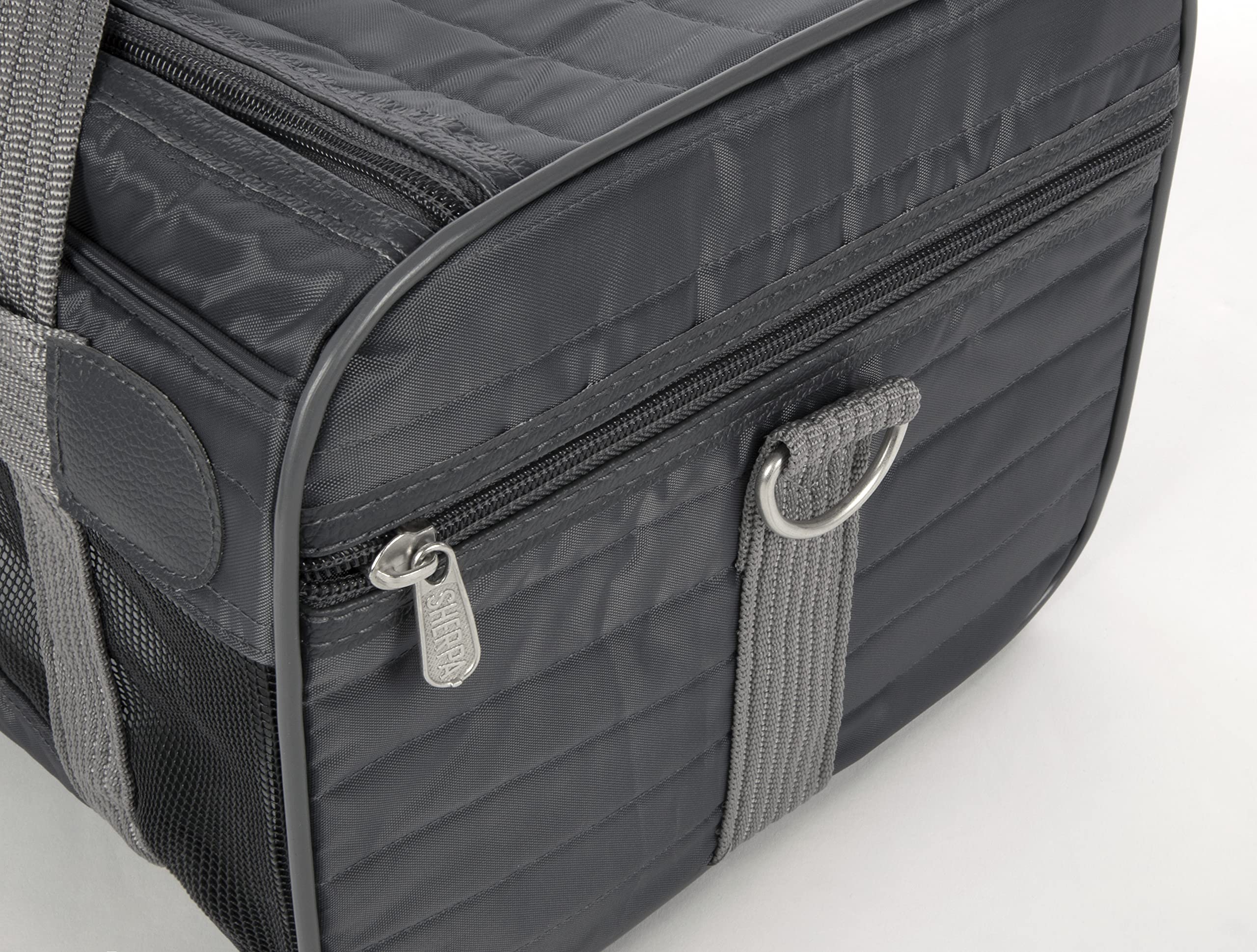 Sherpa Original Deluxe Travel Pet Carrier, Airline Approved & Guaranteed On Board - Charcoal Gray, Small