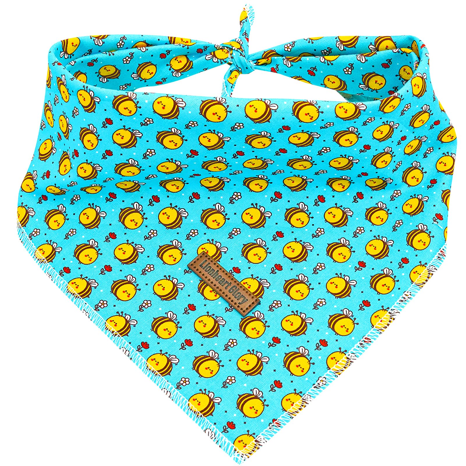 Lionheart Glory St. Patrick'S Day Dog Bandana Dog Kerchief 1 Pack Washable Soft Comfortable Dog Scarf, Square Adjustable Girl Or