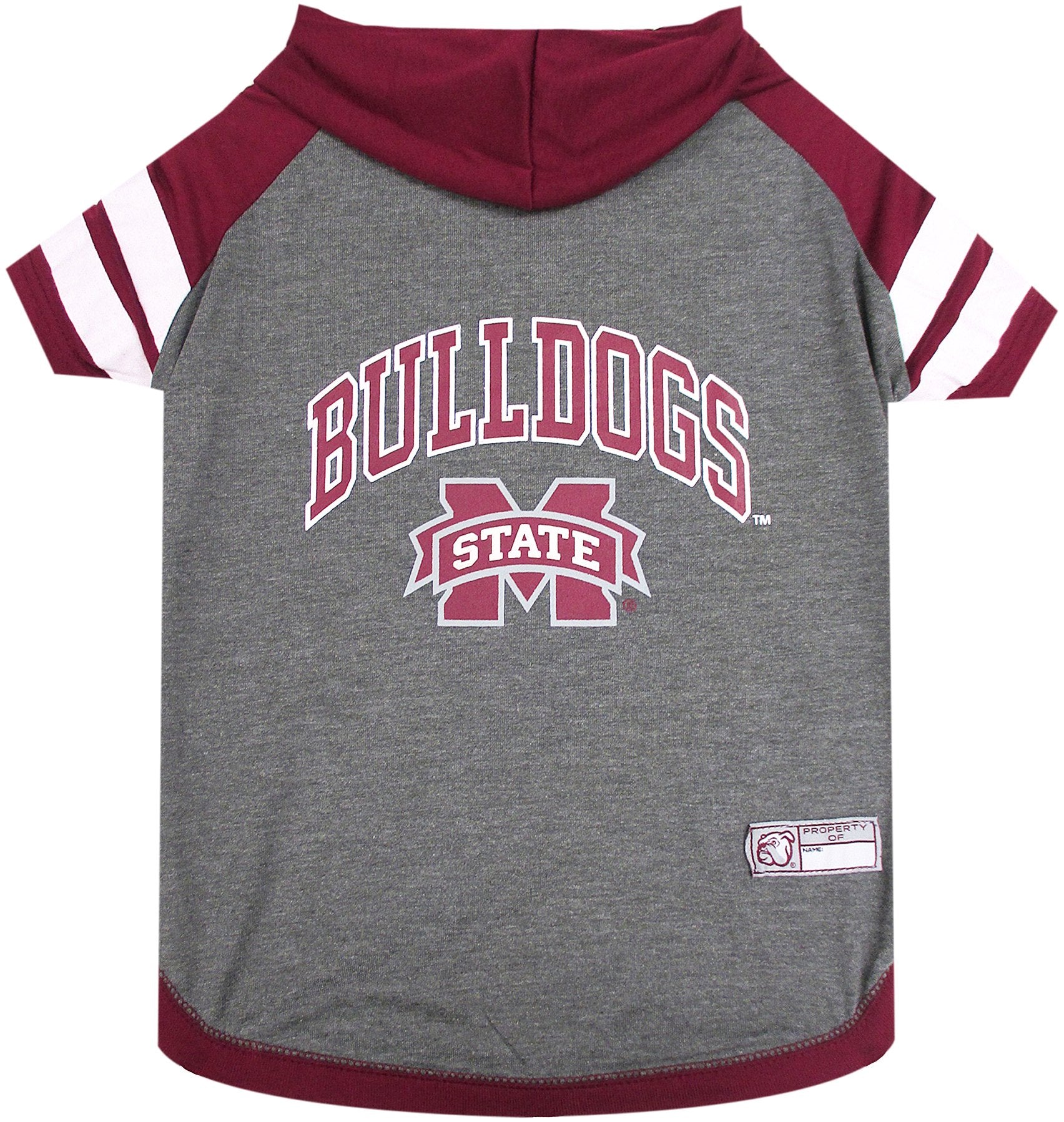 Pets First NCAA Mississippi State Bulldogs Hoodie for Dogs & Cats, Large. | Collegiate Licensed Dog Hoody Tee Shirt | Sports Hoo