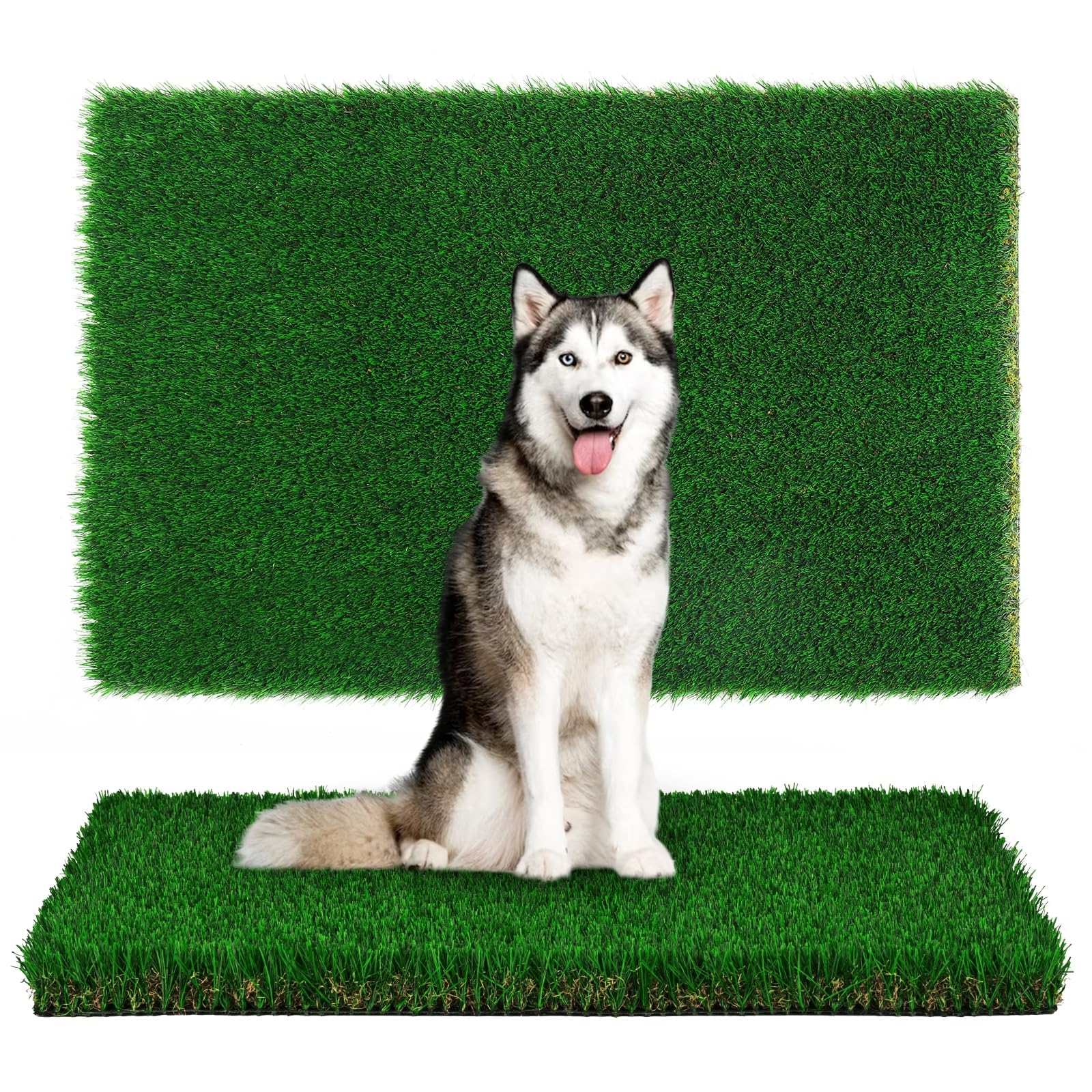 Bjxjnord Artificial Grass For Dogs Potty,Dog Grass Pad , 27.6*51.2Inch Fake Grass Pee Pad For Dogs,Dog Putty Potty Training Gras