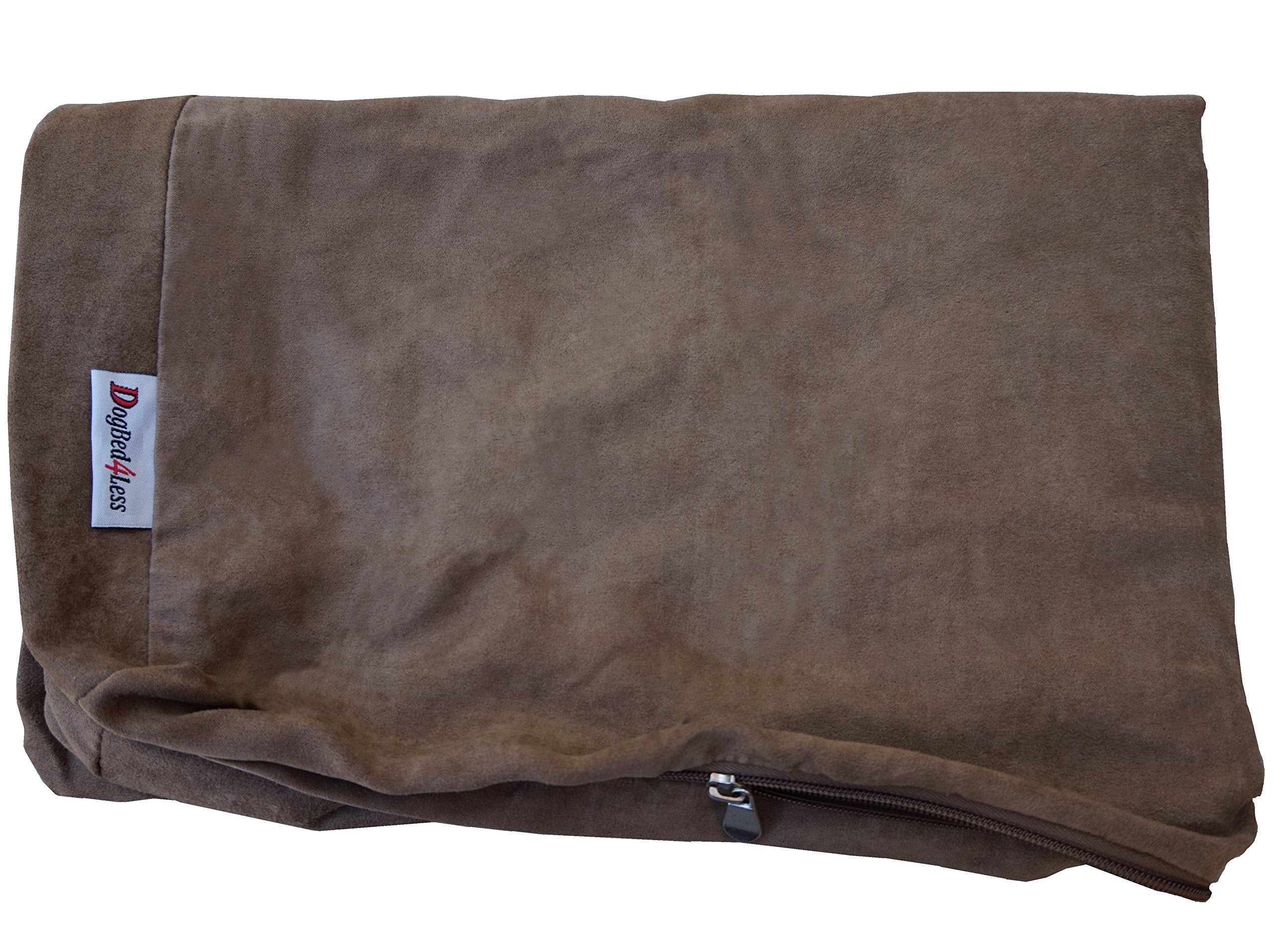 40 X35 X4 : Microsuede Brown External Replacement cover for Dog Pet Bed Pillow or pad  Replacement cover only  Small Medium, L