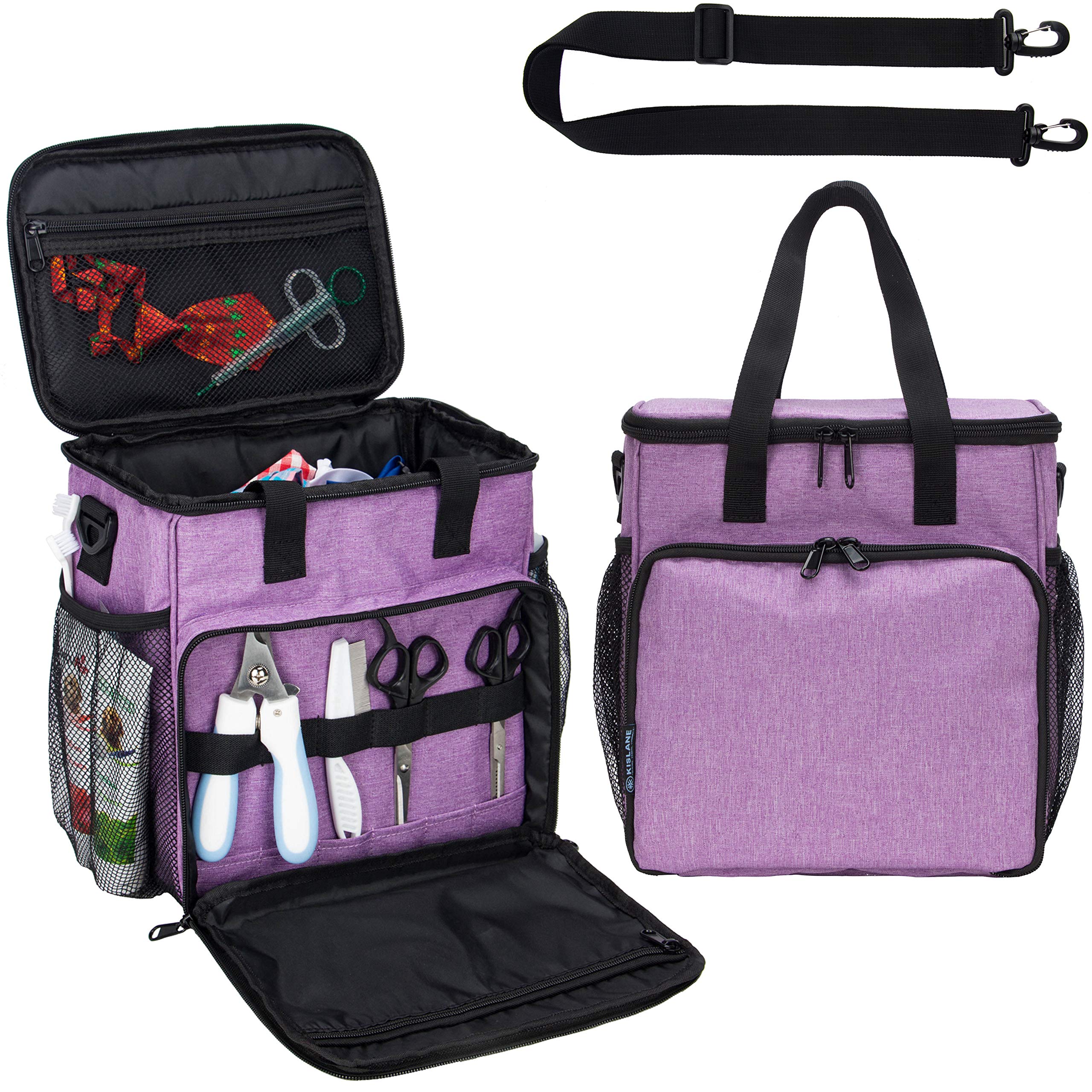 Pet Grooming Tote Bag, Cat Grooming Tools Organizer Bag, Dog Grooming Supplies Organizer Storage for Pets Grooming Kit and Dog W