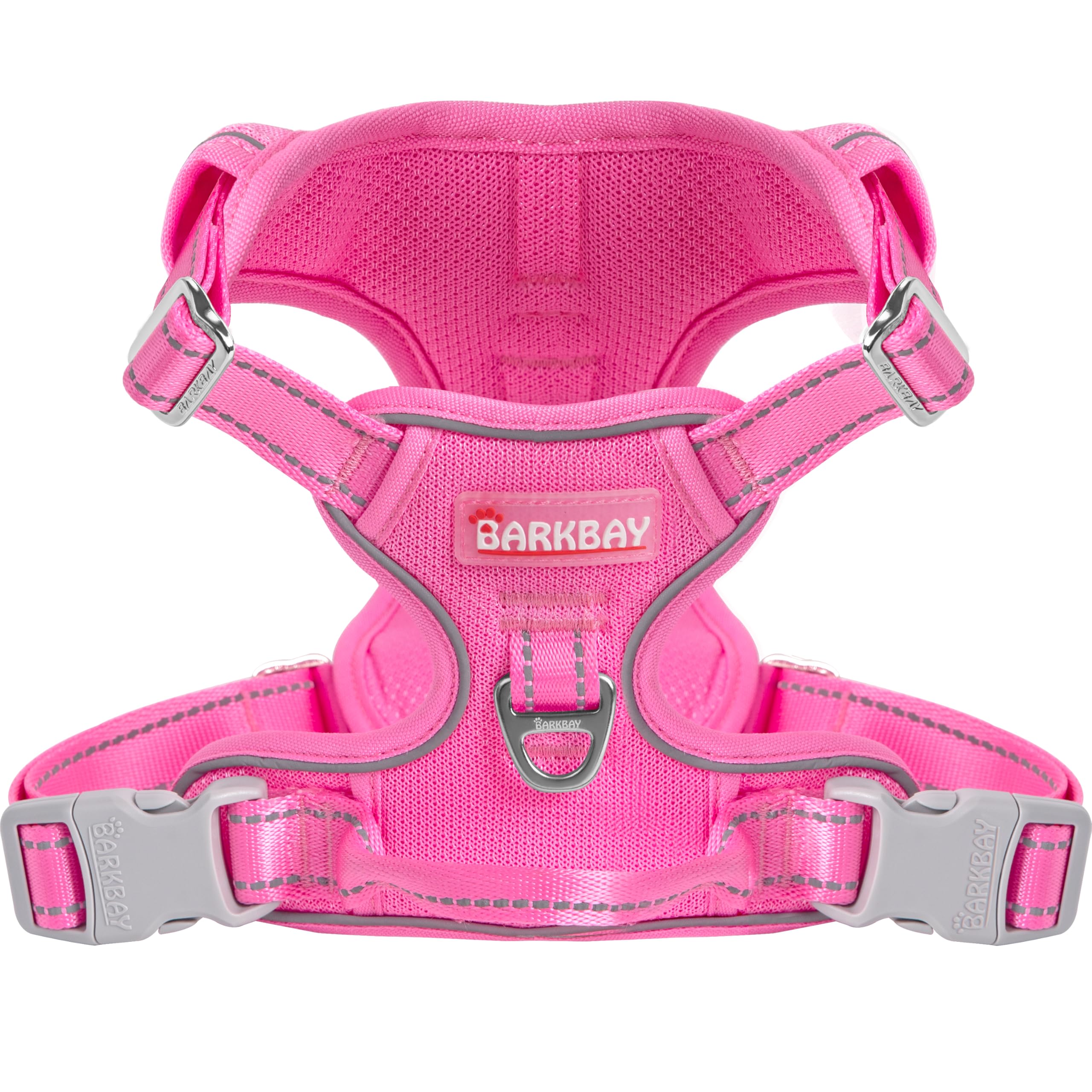 BARKBAY Dog Harness No Pull Mesh for Medium Dogs - Adjustable, Reflective, Comfortable, No Choke, Heavy-Duty - Perfect for Outdo