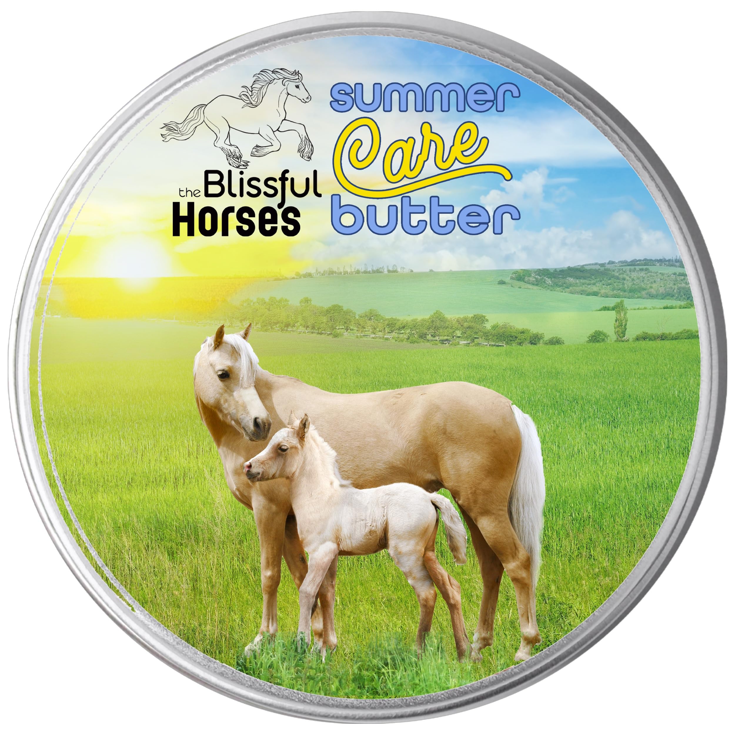 The Blissful Horses Summer Care Sun Butter, Gentle Horse Sunscreen, Easy-to-Apply Equine Sunblock Solution, Must-Have Horse Esse