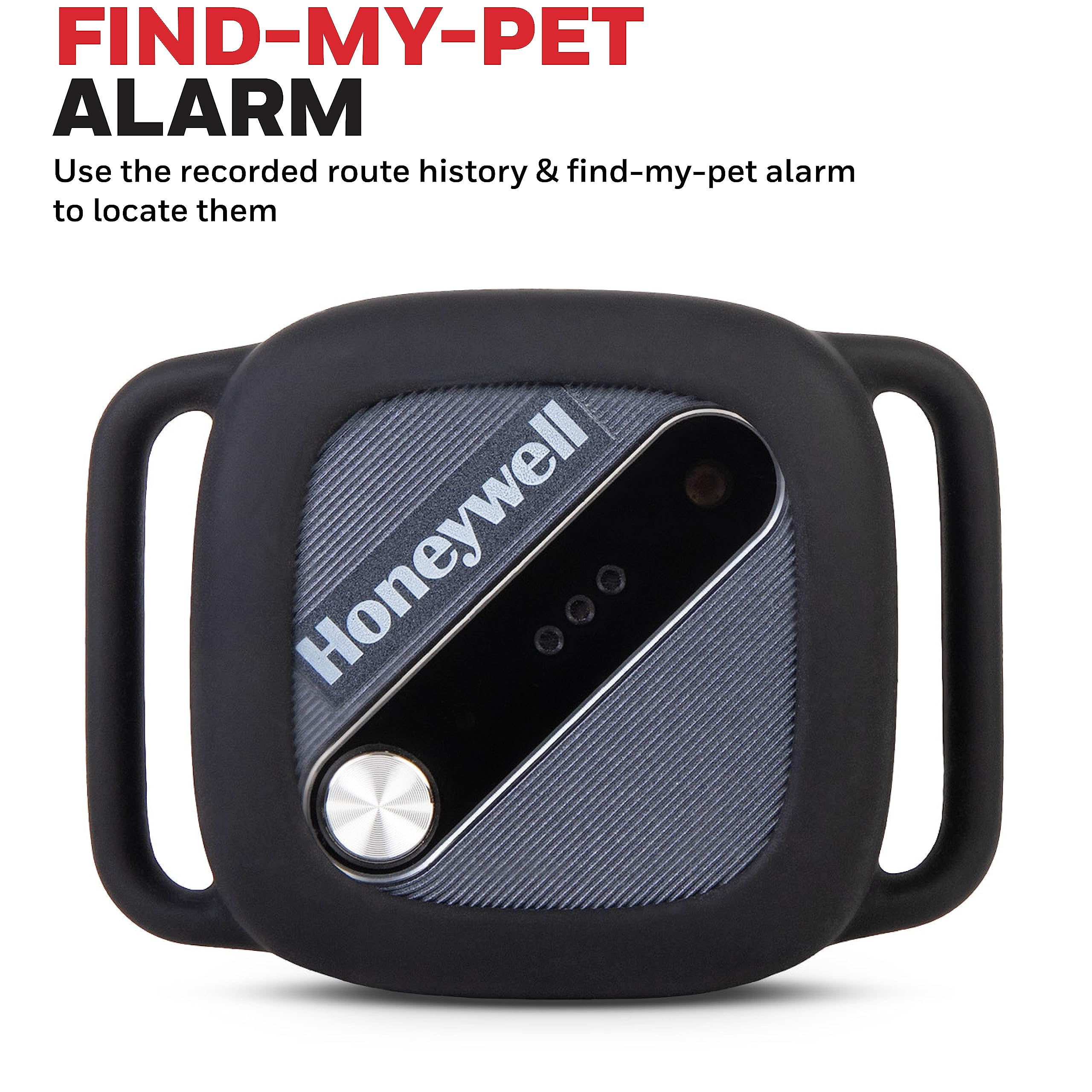 Honeywell Pet Activity Tracker with GPS for Dogs, Blue- Use Your Collar or Included One-Size-Fits-All Collar- Geo-Fencing, Find-