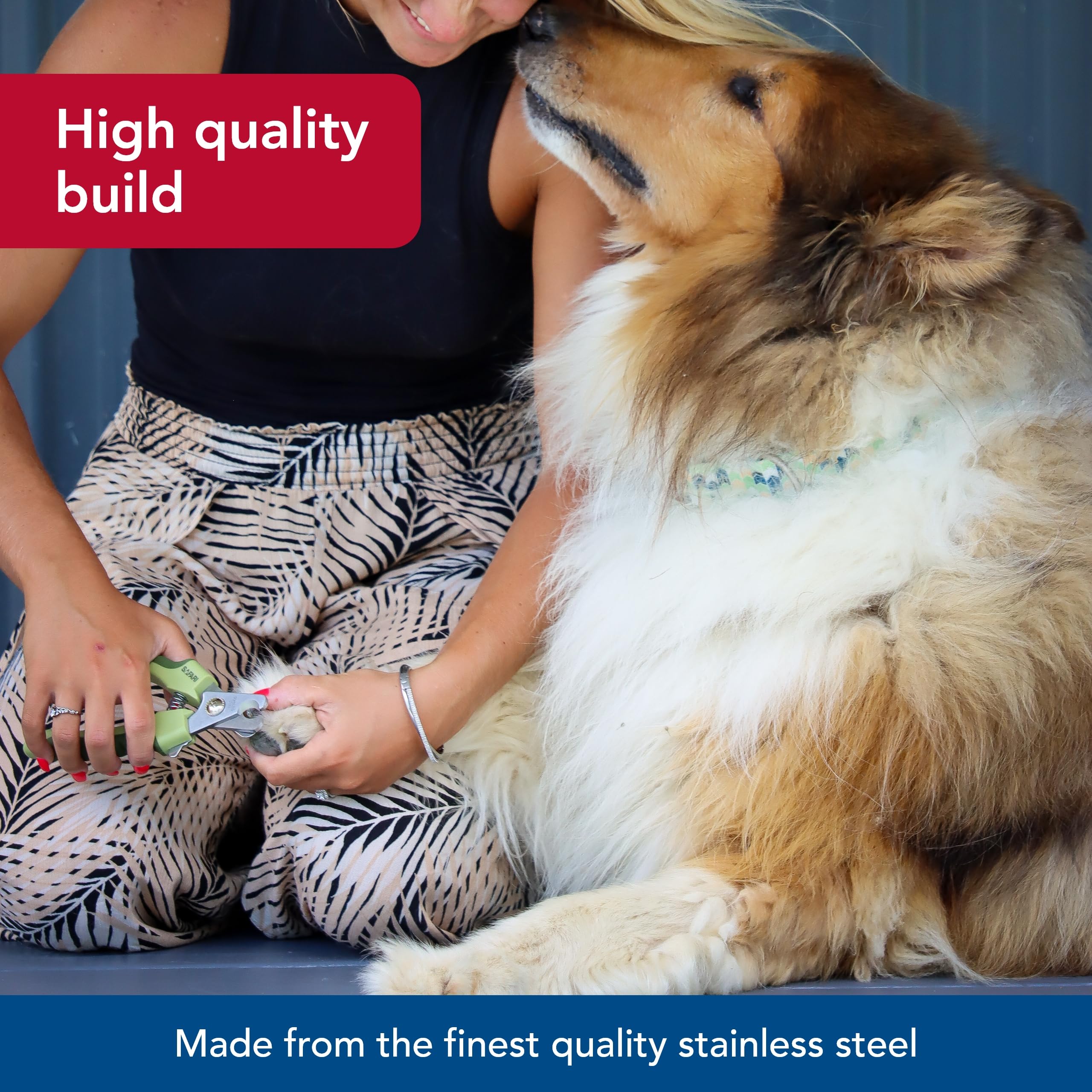 Coastal Pet Safari Professional Dog Nail Trimmer - Nail Clippers & Supplies For Grooming - Dog Claw Care For Small & Large Pets - Large, 6.6' X 2'