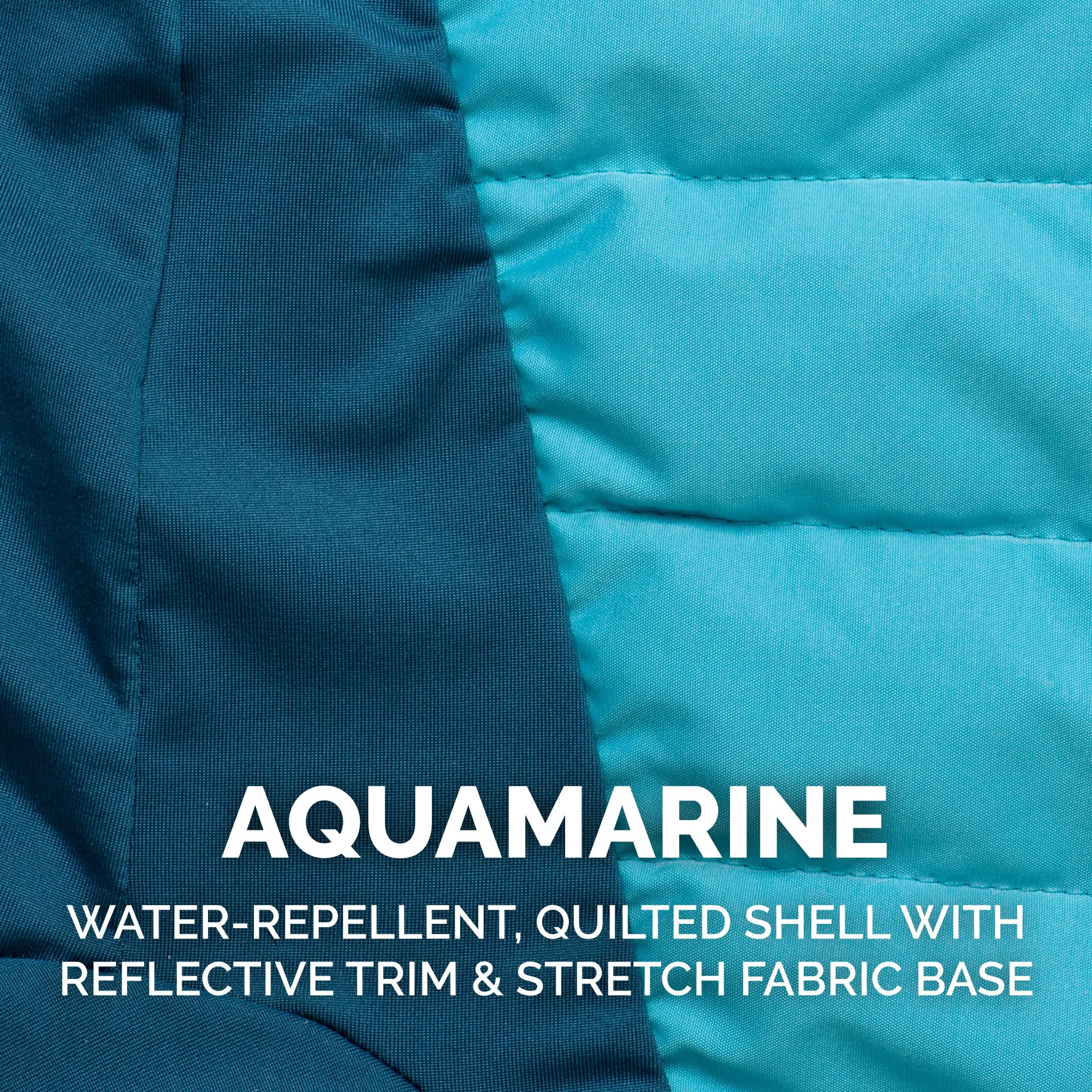 Furhaven X-Small Dog Coat Water-Repellent Pro-Fit Active Jacket, Washable - Aquamarine, Extra Small