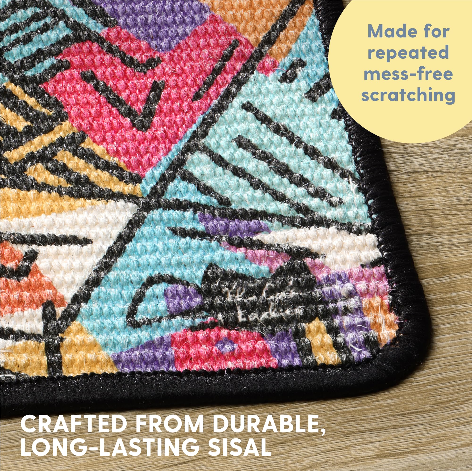 The Cat Ladies Scratching Poster - Wall Scratcher Pads - Scratch Mat Art Print For Indoor Cats - Furniture, Couch, And Carpet Pr