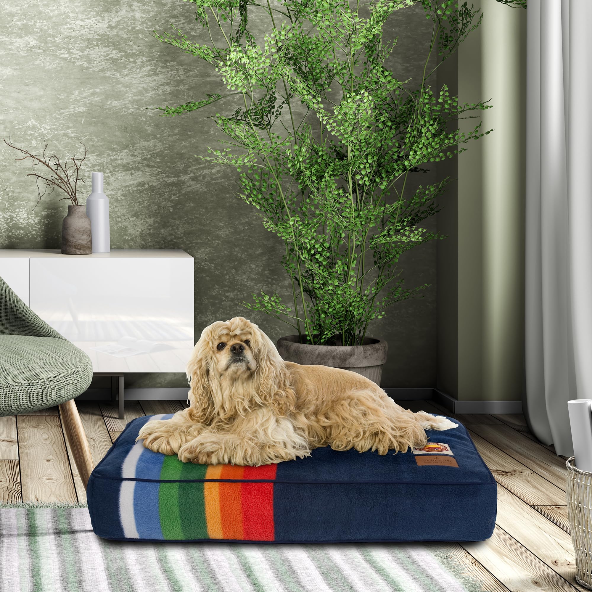 Pendleton Vintage Camp Napper Dog Bed - Mineral Umber, M