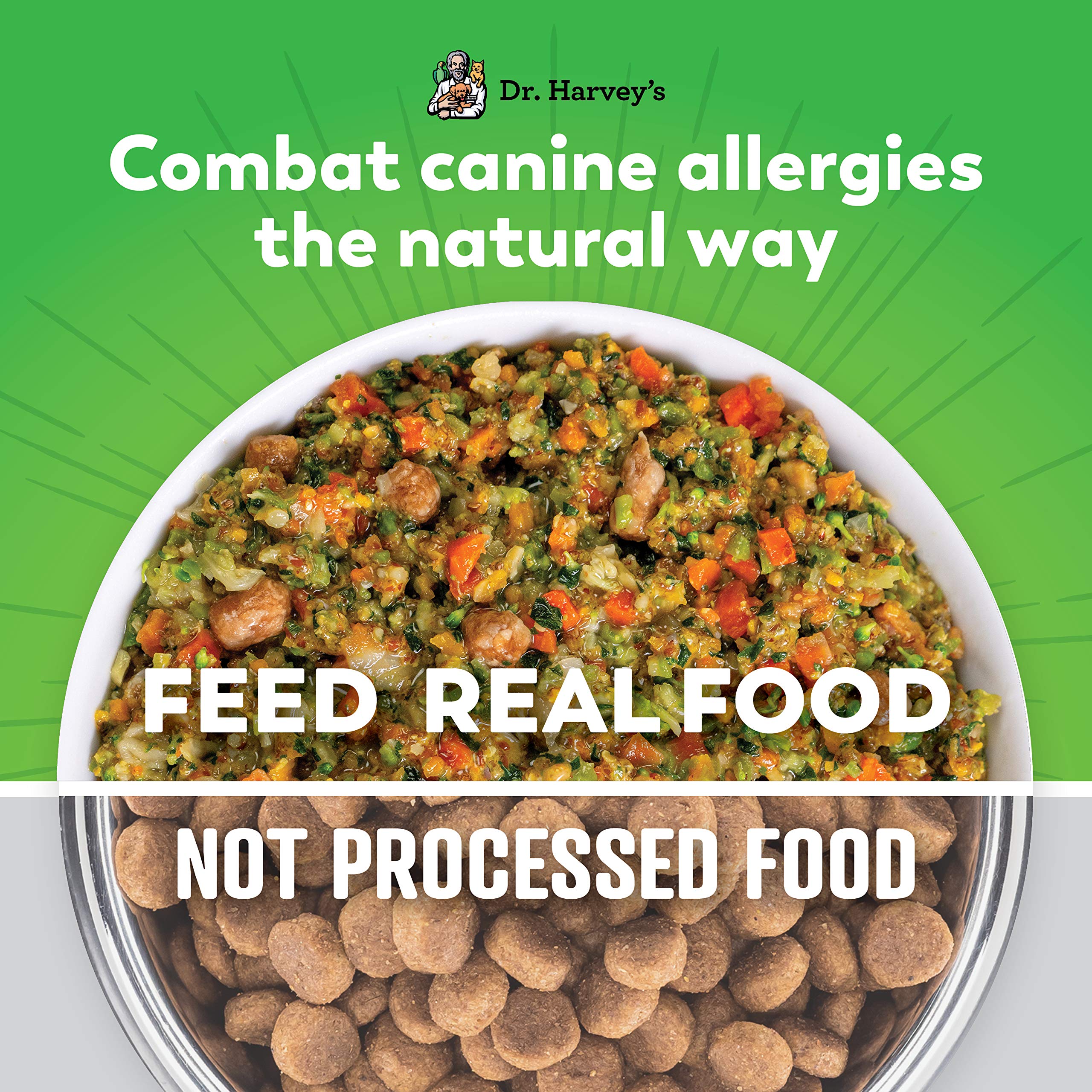 Dr. Harvey's Allergy Turkey Recipe Dog Food - Human Grade, 5 Pounds, for Dogs with Sensitivities and Allergies