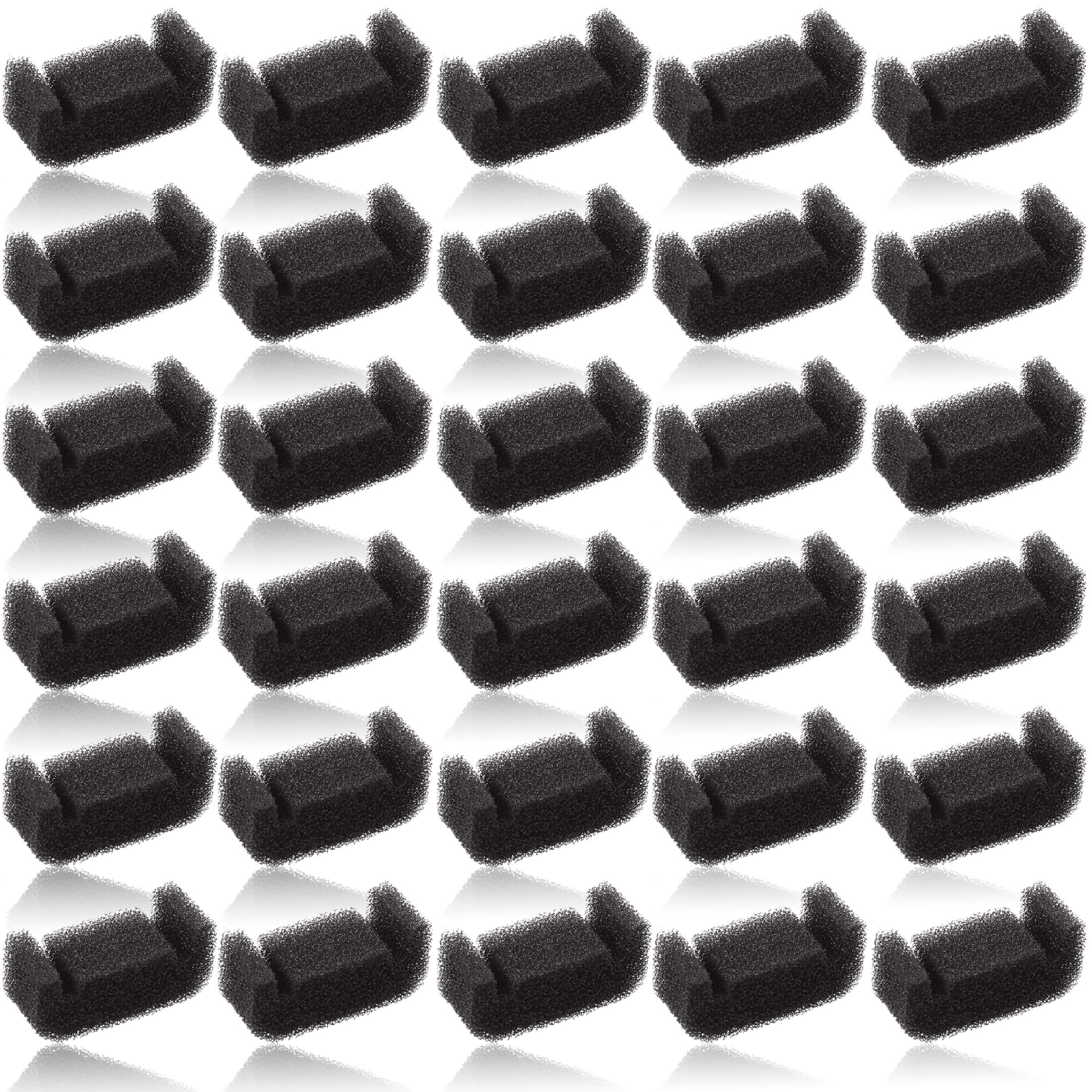 Bercoor 30 Pcs Sponge Filter for Cat Fountain Pet Fountain Replacement Foam Filter Pet Fountain Foam Pre-Filter Cat Fountain Spo