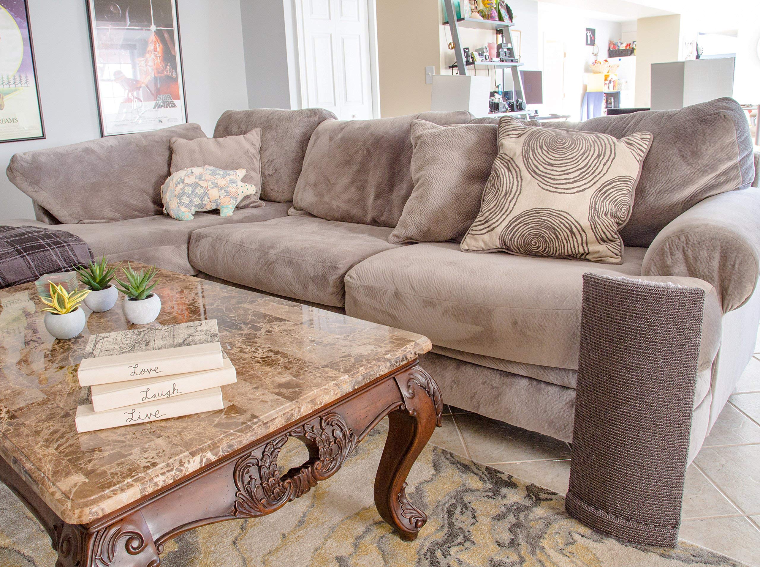 Sofa-Scratcher' Cat Scratching Post & Couch-Corner / Furniture Protector (Moss)