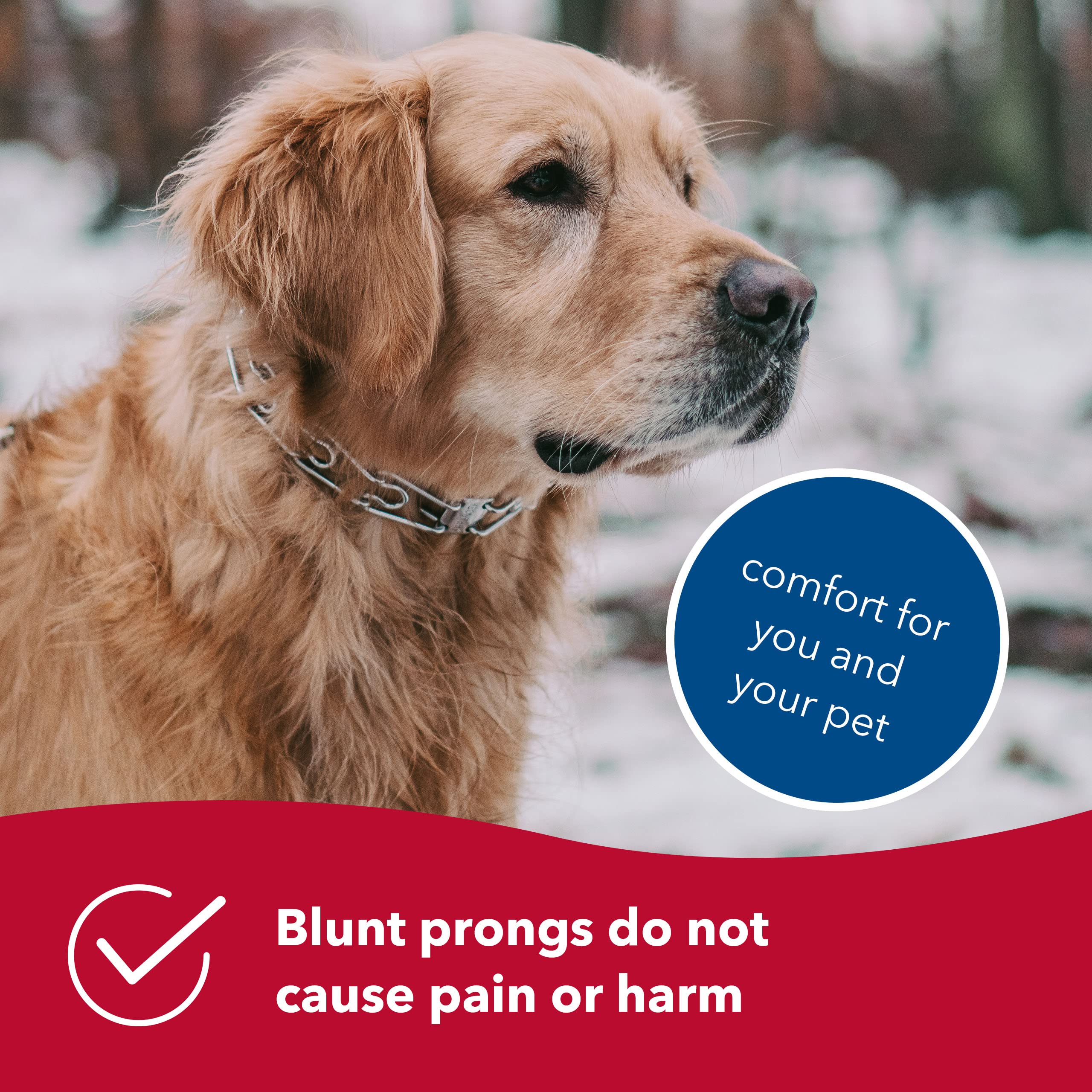 Herm Sprenger - Ultra-Plus Prong Dog Training Collar - Chrome - 3.8 Mm X 22'' Neck Size; 25'' Chain Length