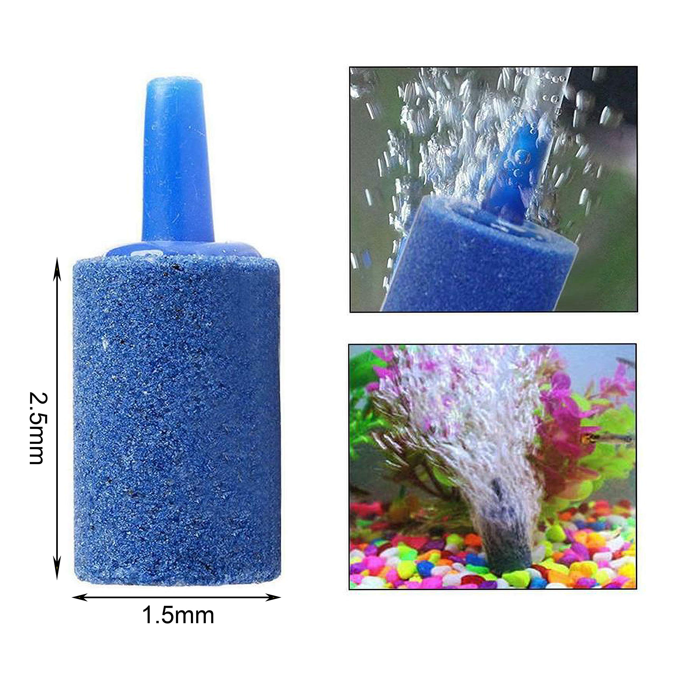 Dekago Aquarium Air Pump Accessories Kit With 80 Inch Standard Clear Airline Tubing, Air Stones, Check Valves, Suction Cups And Connectors For Fish Tank