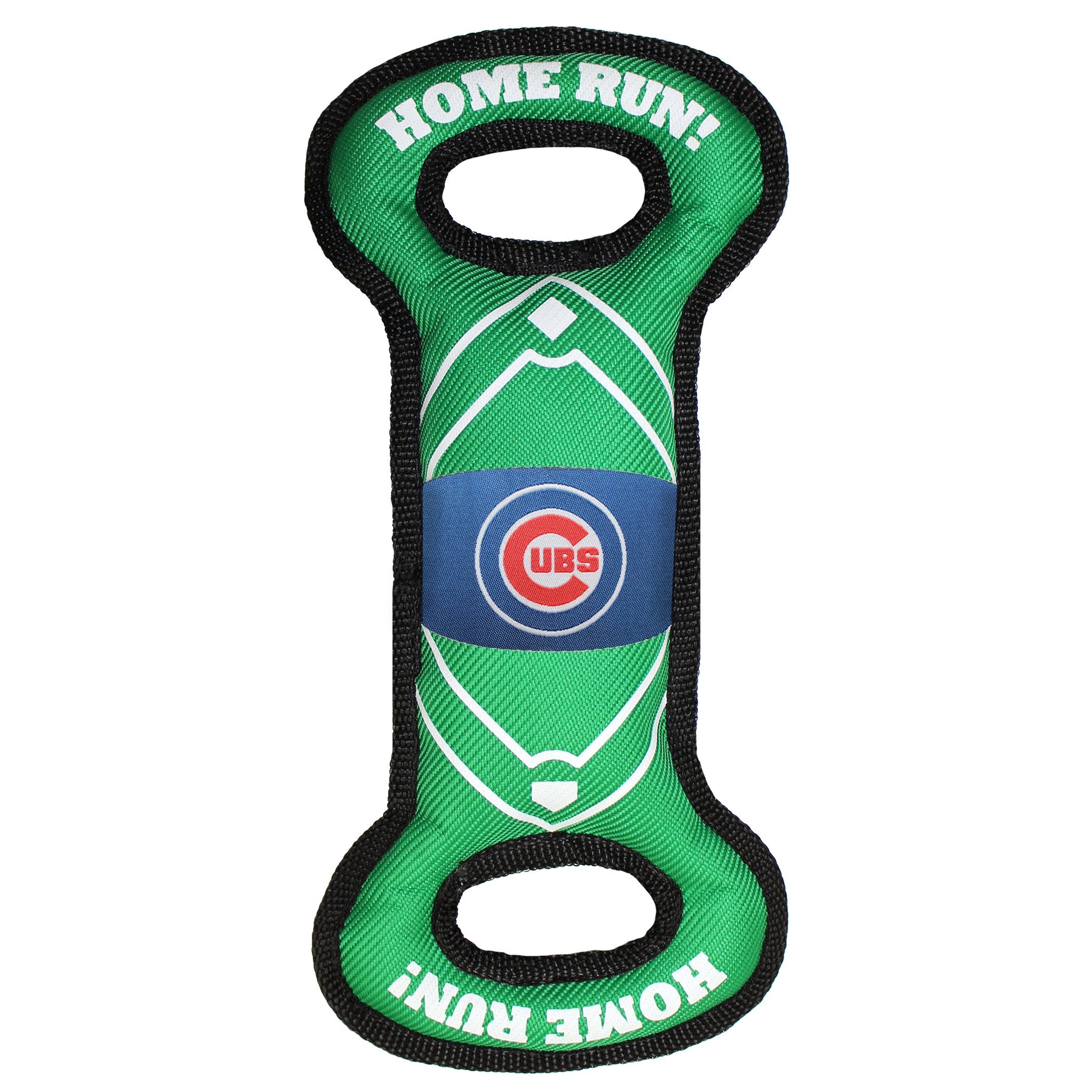 Mlb Chicago Cubs Baseball Field Dog Toy With Double Rim Stitching & Inner Squeaker