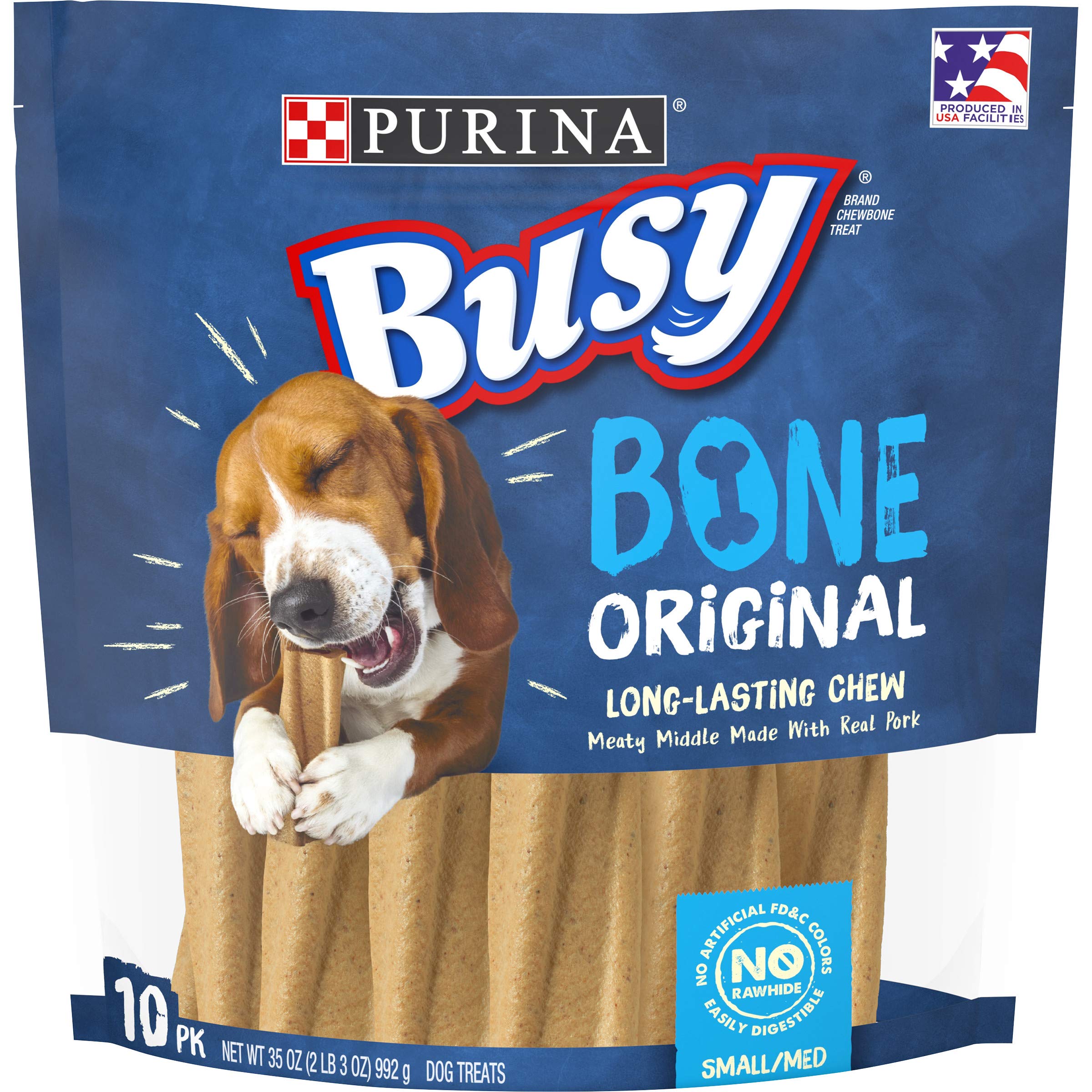 Purina Busy Made in USA Facilities Small/Medium Dog Bones, Original - 10 ct. Pouch