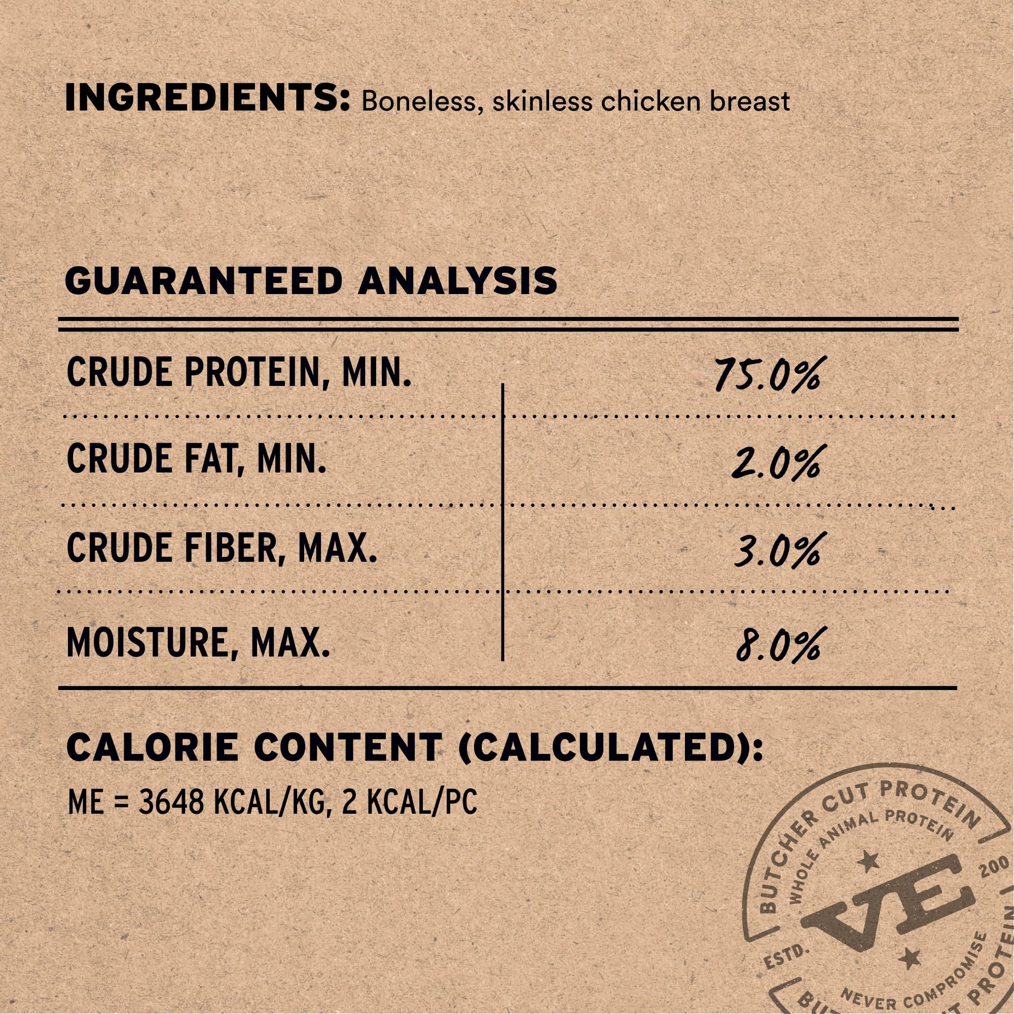 Vital Essentials Chicken Breast Dog Treats, 3.75 oz | Freeze-Dried Raw | Single Ingredient | Premium Quality High Protein Traini