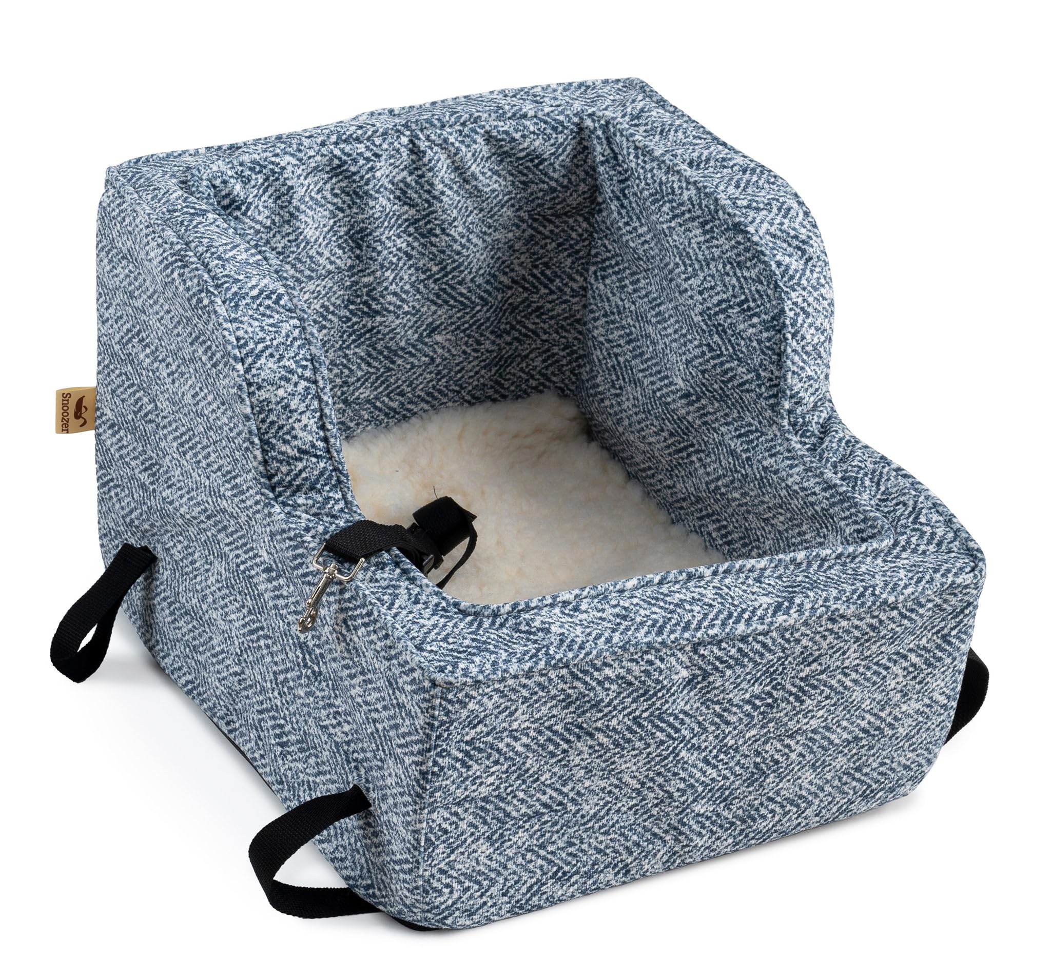 Snoozer Luxury High Back Console Pet Car Seat - Show Dog Collection, Extra Large - Palmer Indigo