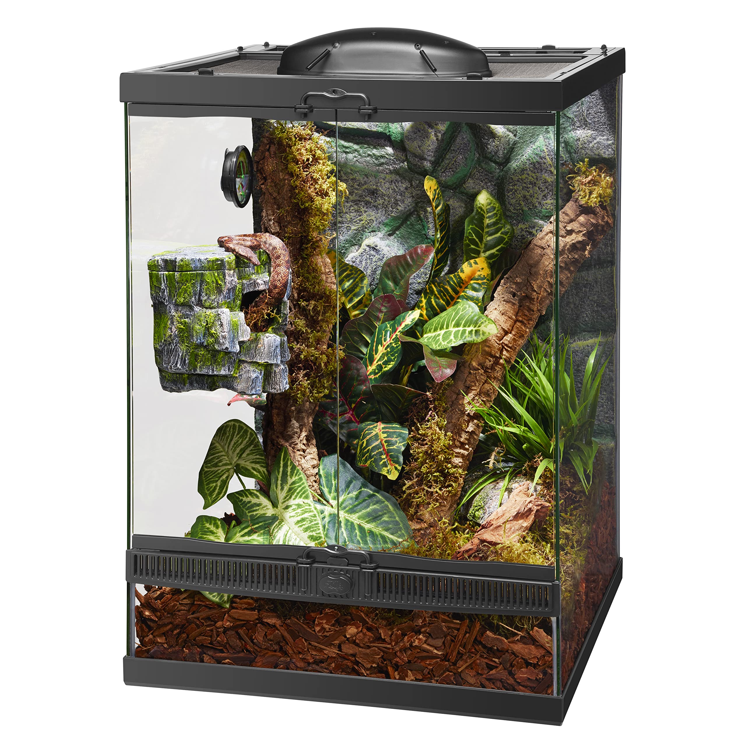 Zilla Vertical Décor Rock Cave 8.75 X 5.875 X 7.25',Grey